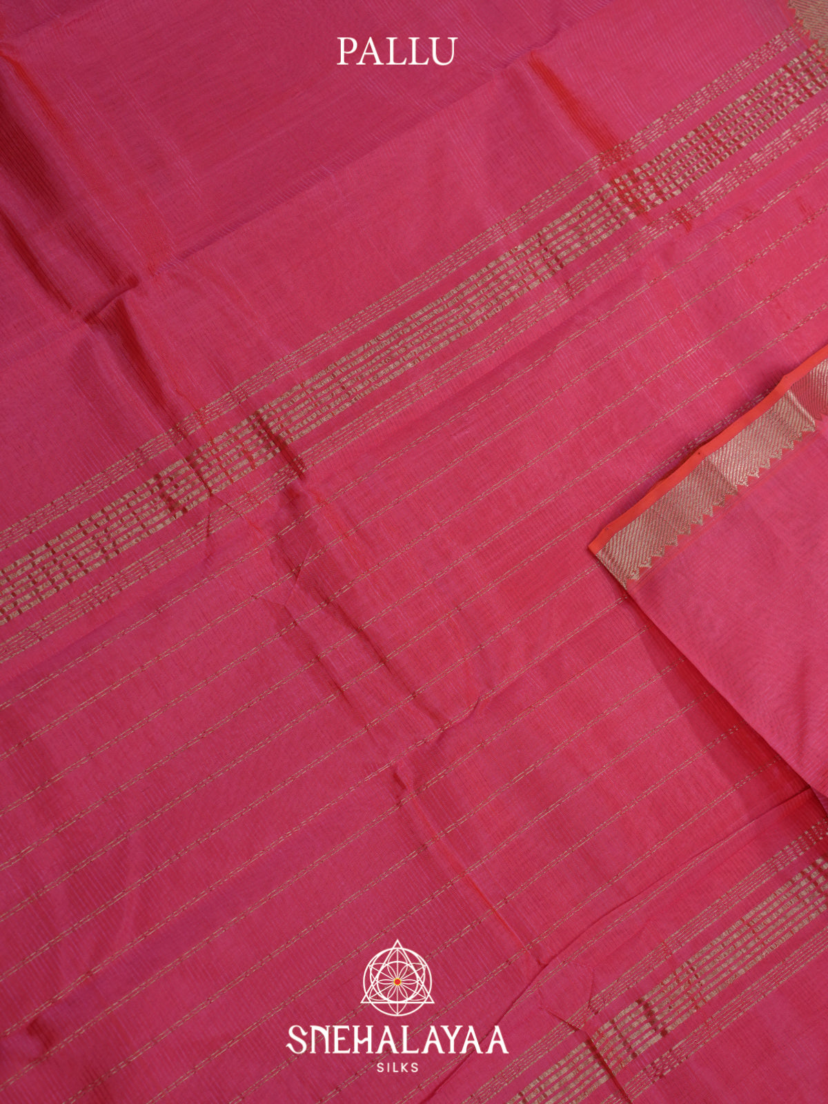 Pink Mangalagiri Silk Cotton Saree