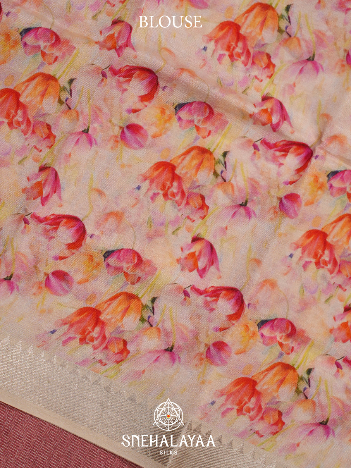 Pink Mangalagiri Silk Cotton Saree