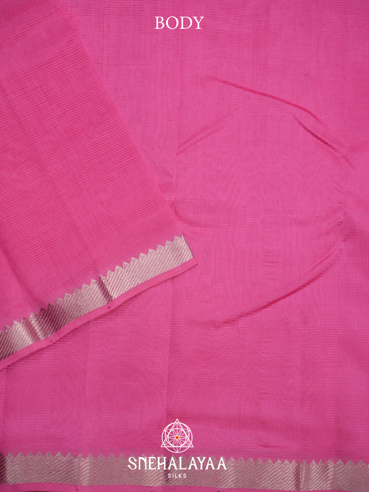 Pink Mangalagiri Silk Cotton Saree