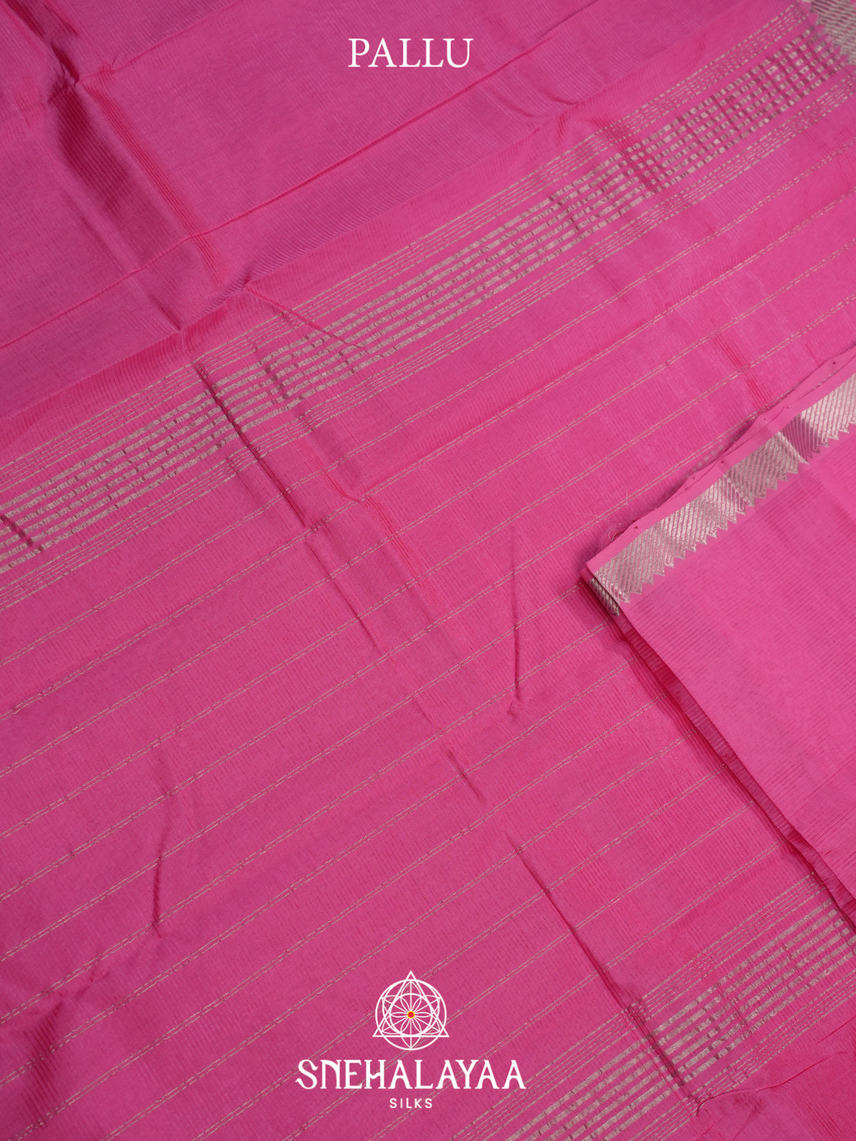 Pink Mangalagiri Silk Cotton Saree