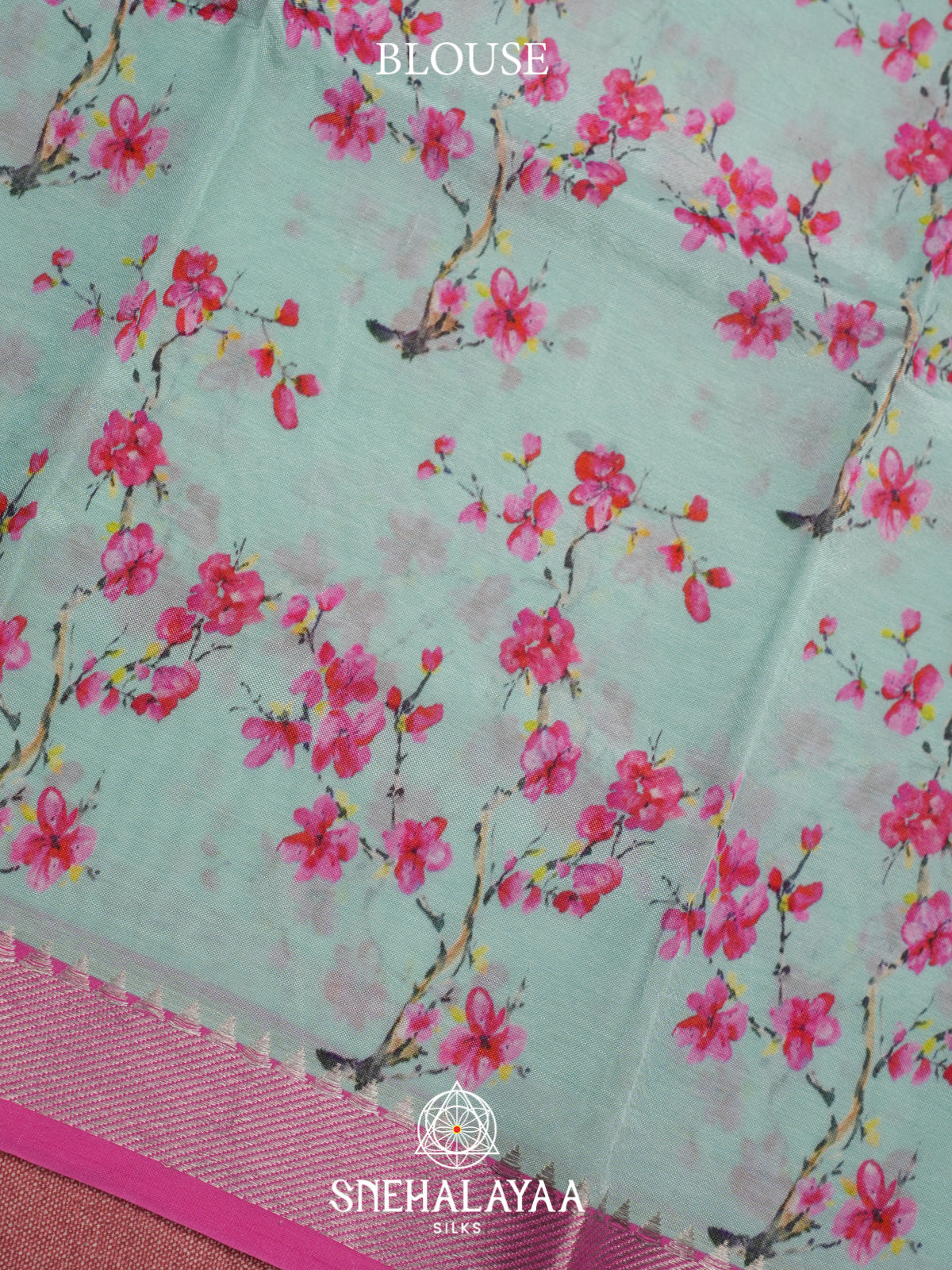 Pink Mangalagiri Silk Cotton Saree