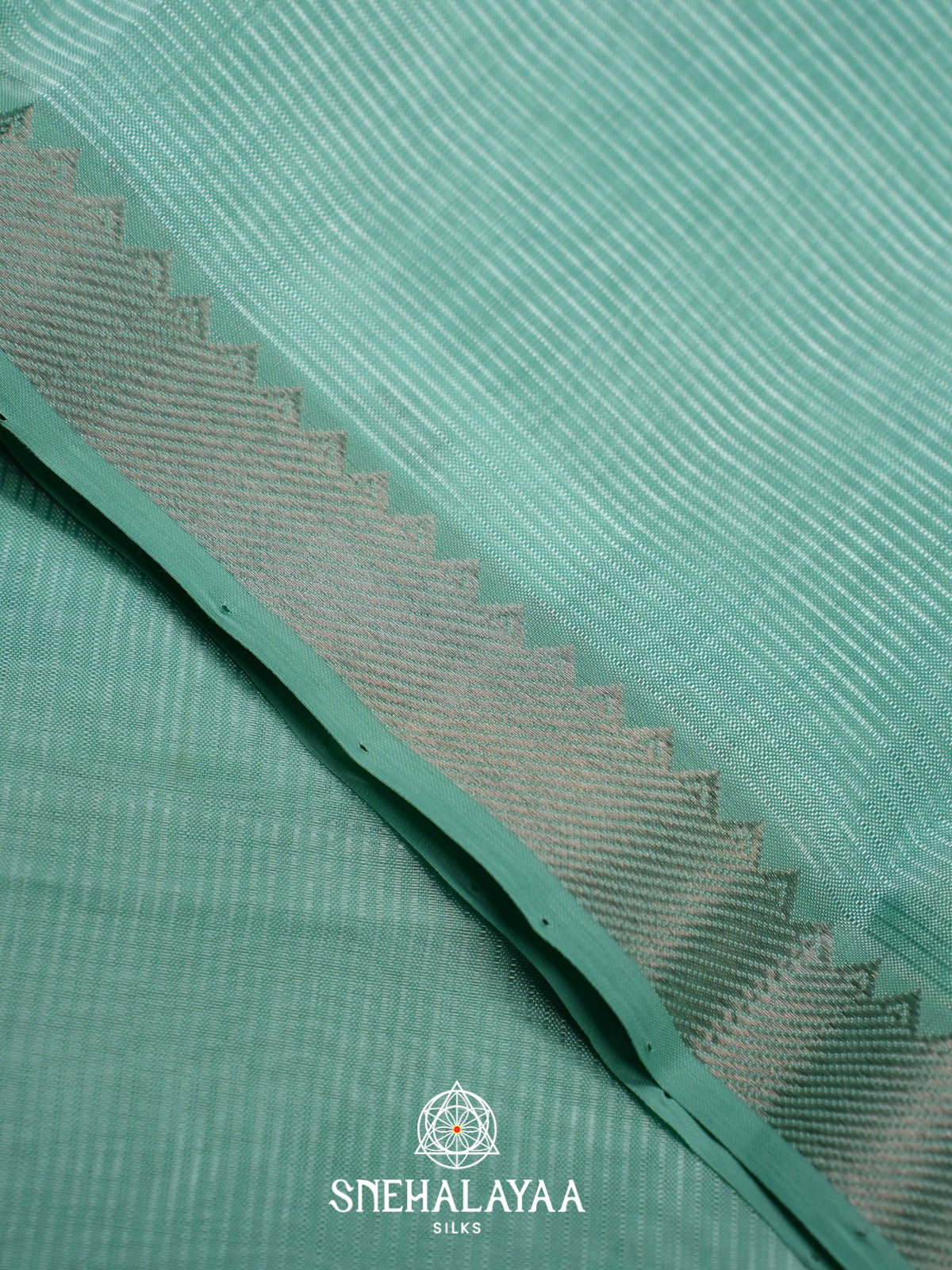 Sea Green Mangalagiri Silk Cotton Saree