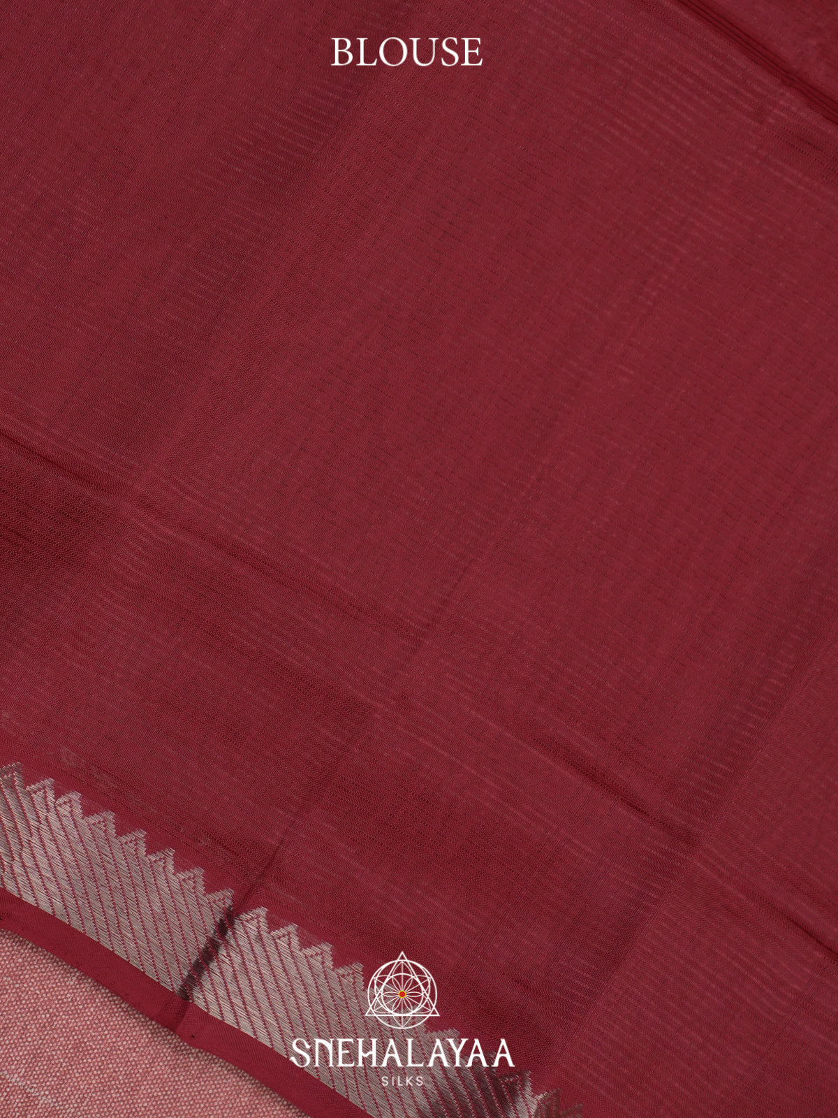 Maroon Mangalagiri Silk Cotton Saree