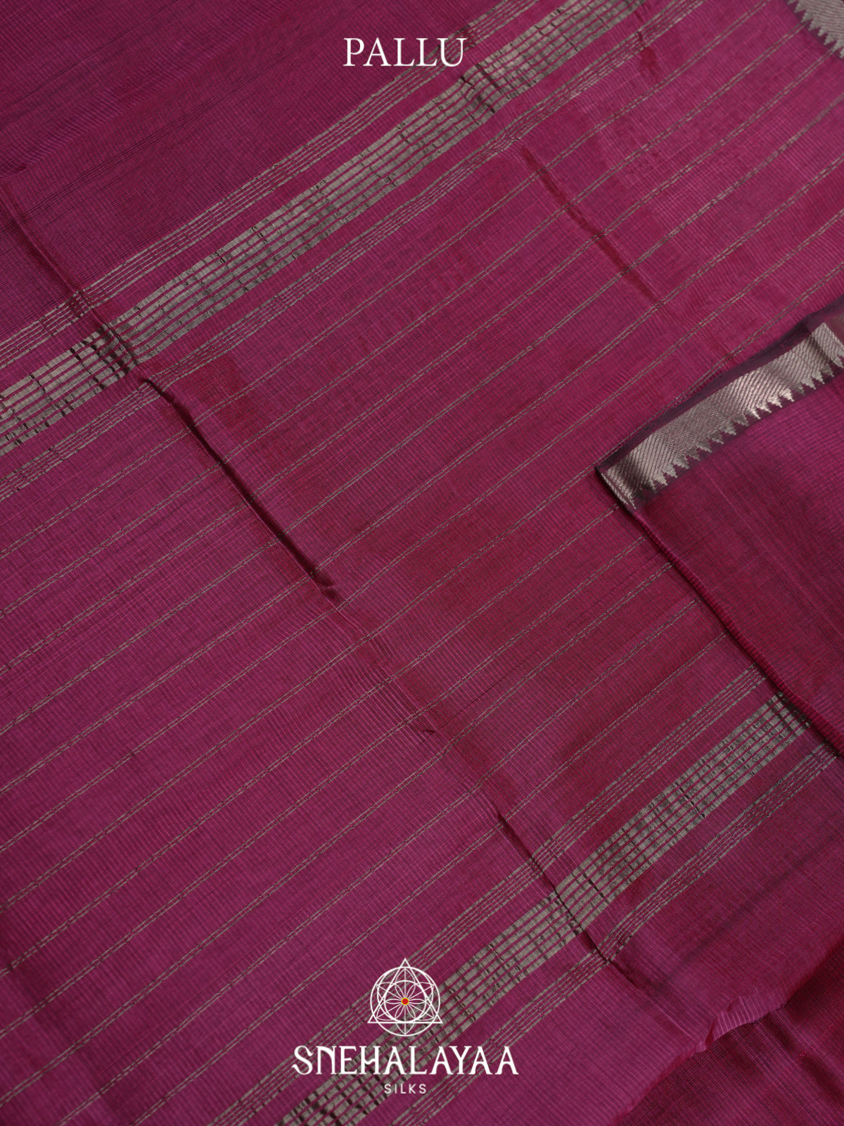 Plum Wine Mangalagiri Silk Cotton Saree