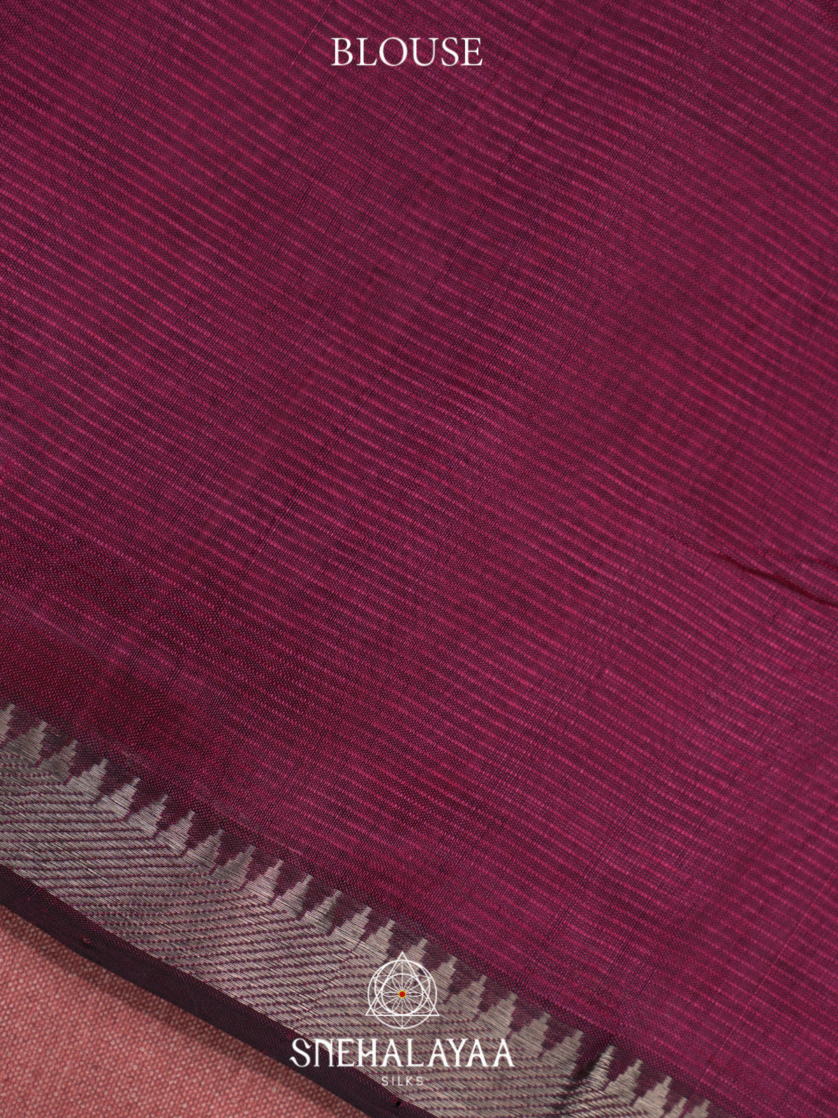Plum Wine Mangalagiri Silk Cotton Saree