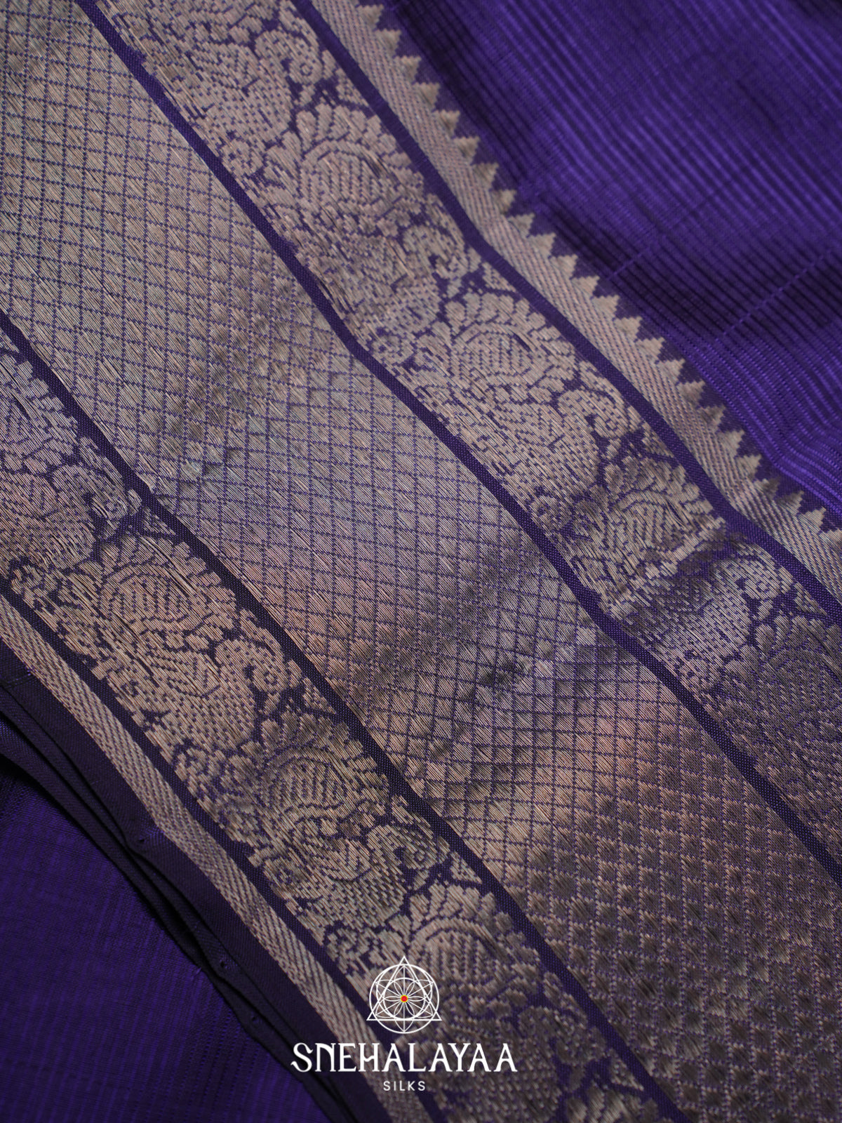 Blue Mangalagiri Silk Cotton Saree