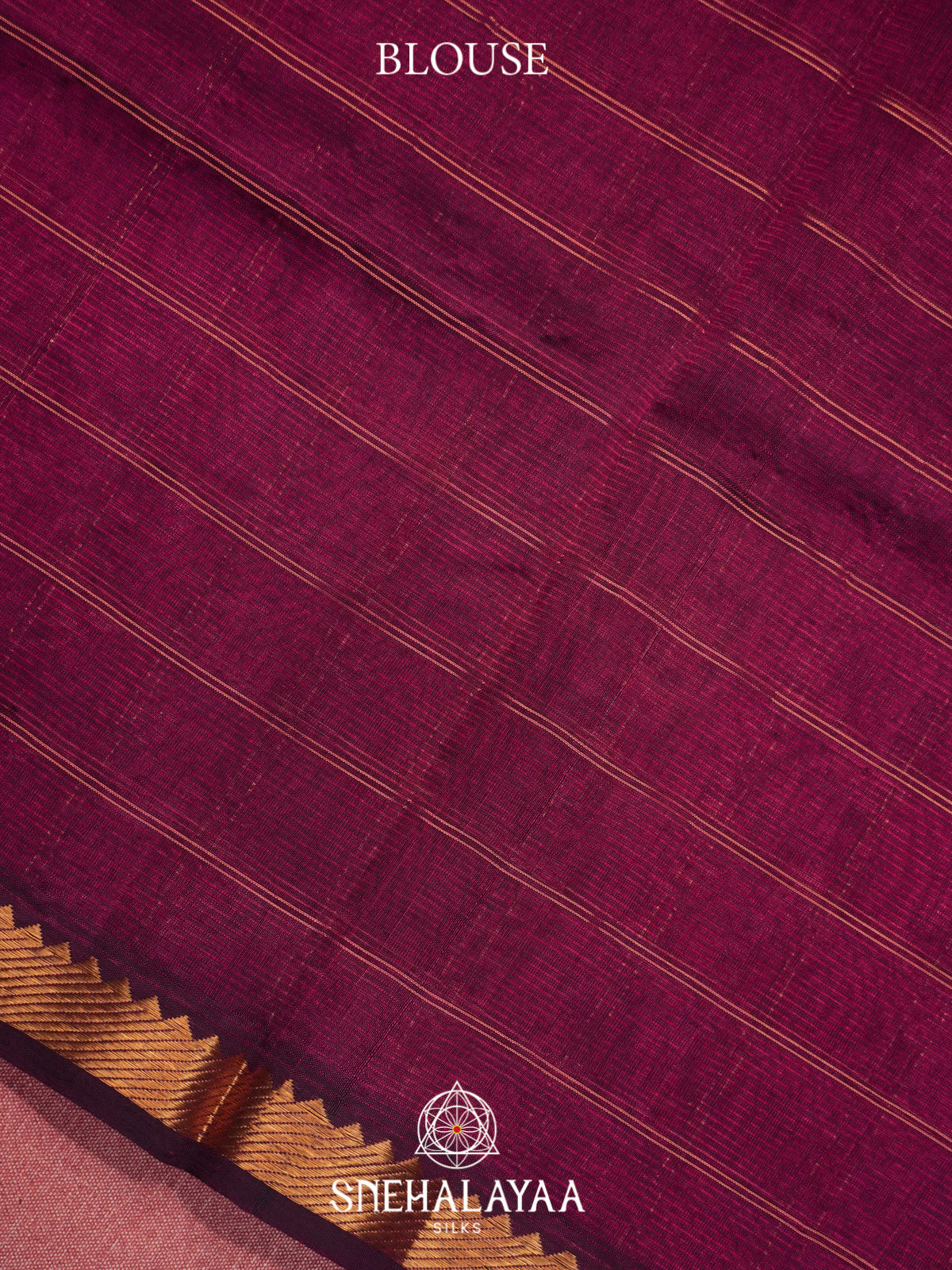 Wine Mangalagiri Silk Cotton Saree