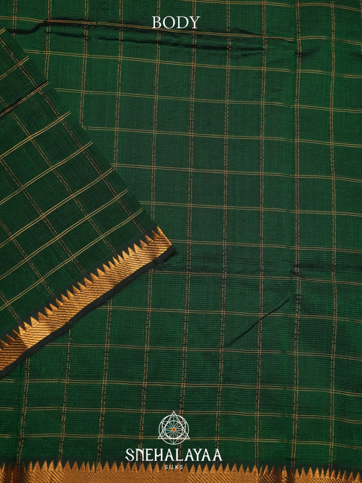 Green Mangalagiri Silk Cotton Saree