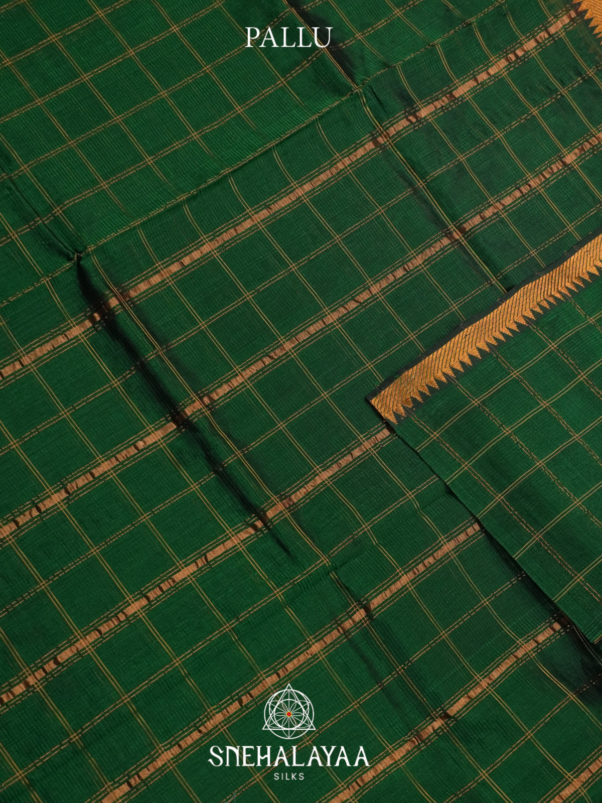 Green Mangalagiri Silk Cotton Saree