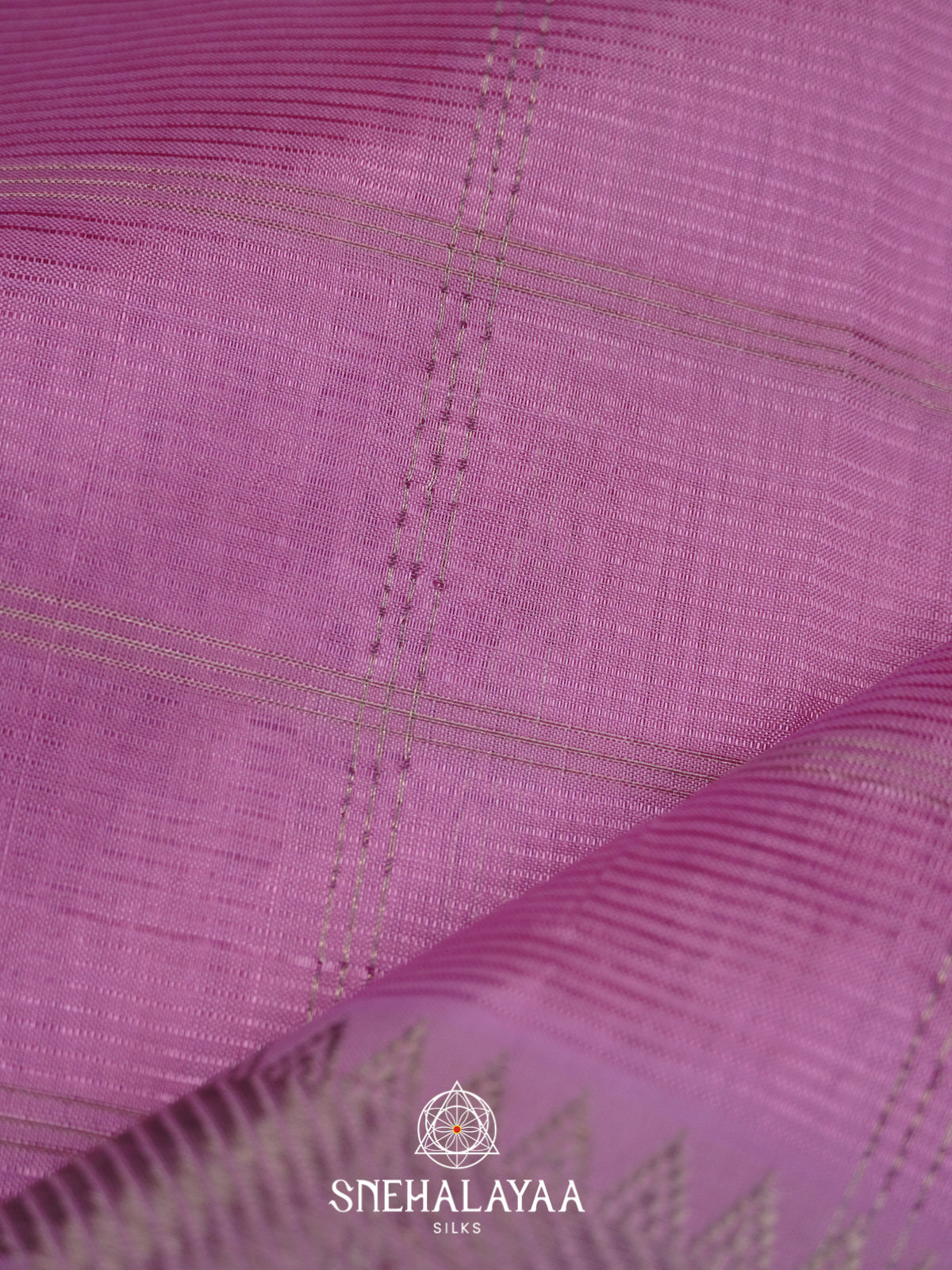 Orchid Pink Mangalagiri Silk Cotton Saree