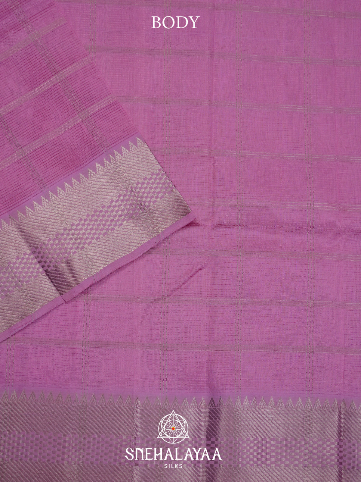 Orchid Pink Mangalagiri Silk Cotton Saree