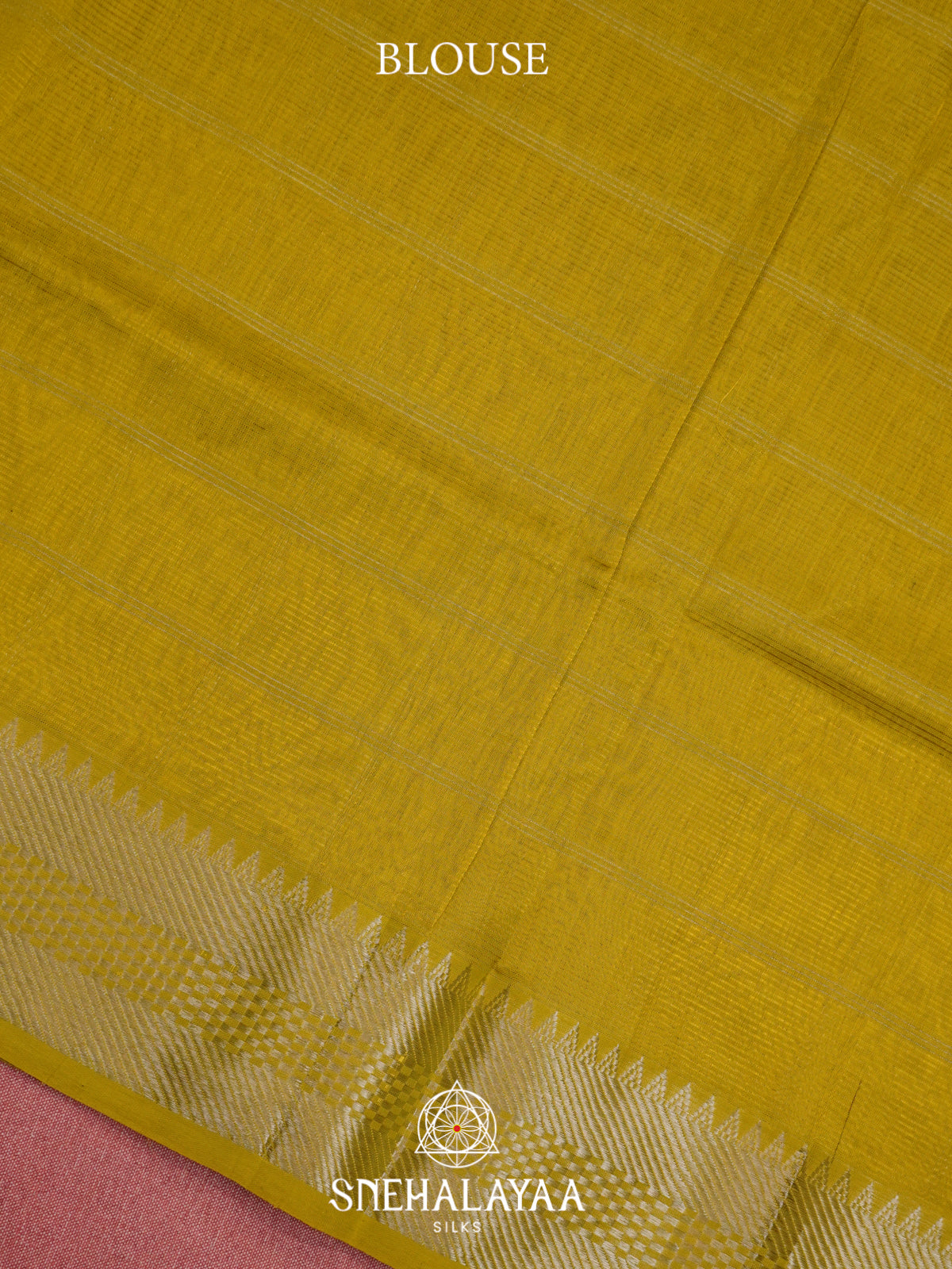 Lime Yellow Mangalagiri Silk Cotton Saree