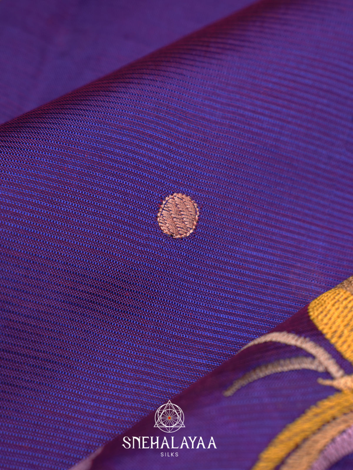 Purple Mangalagiri Silk Cotton Saree