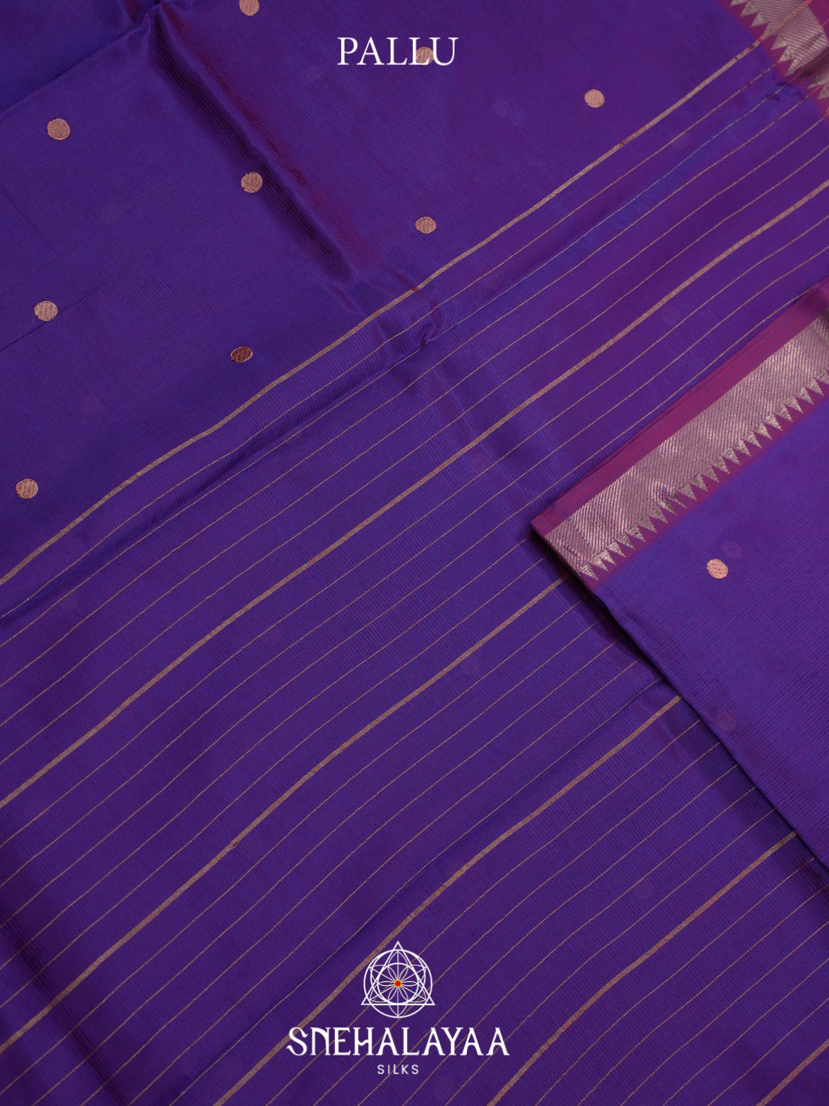 Purple Mangalagiri Silk Cotton Saree