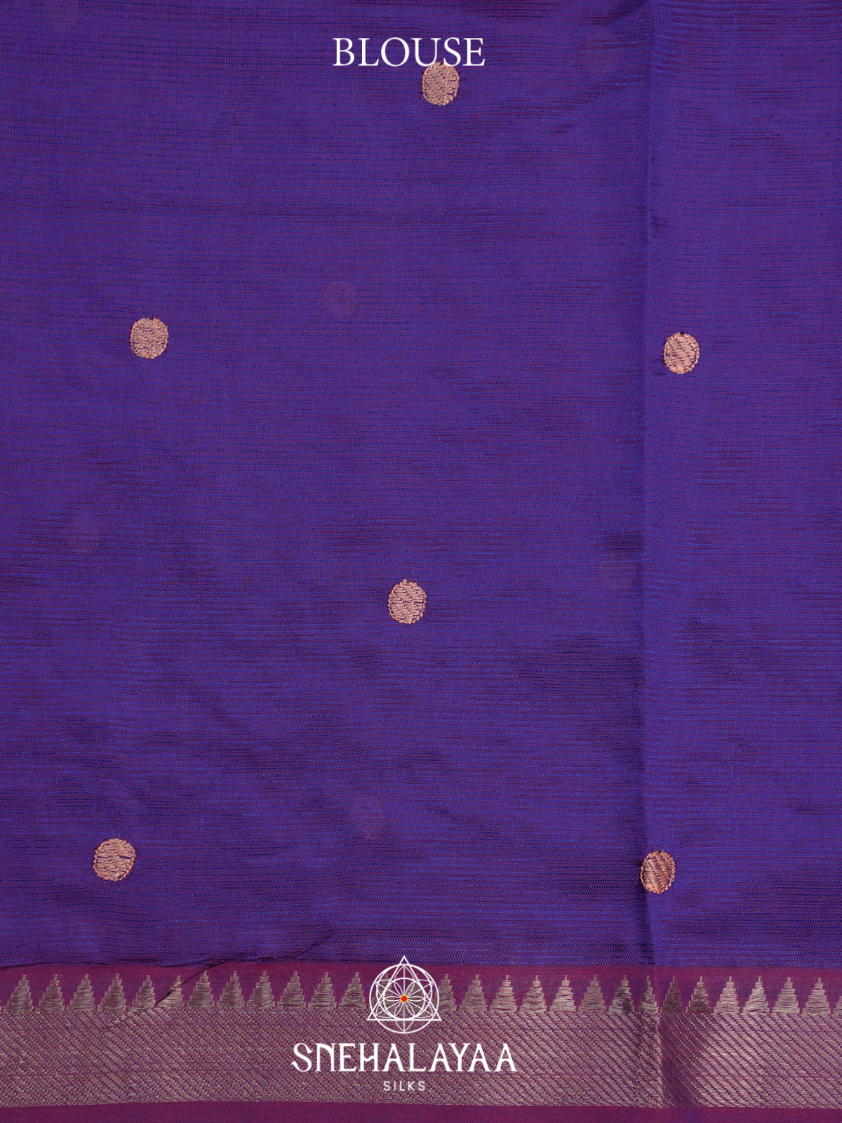 Purple Mangalagiri Silk Cotton Saree