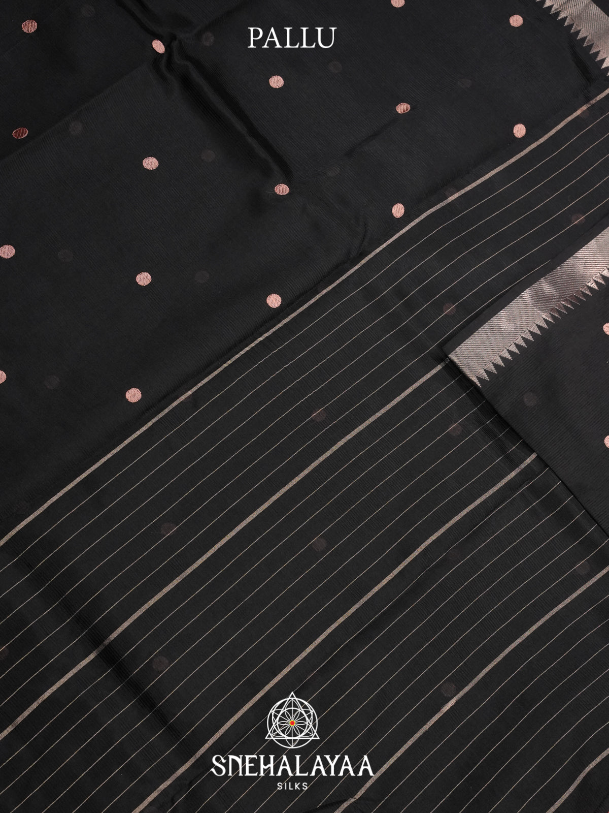 Black Mangalagiri Silk Cotton Saree