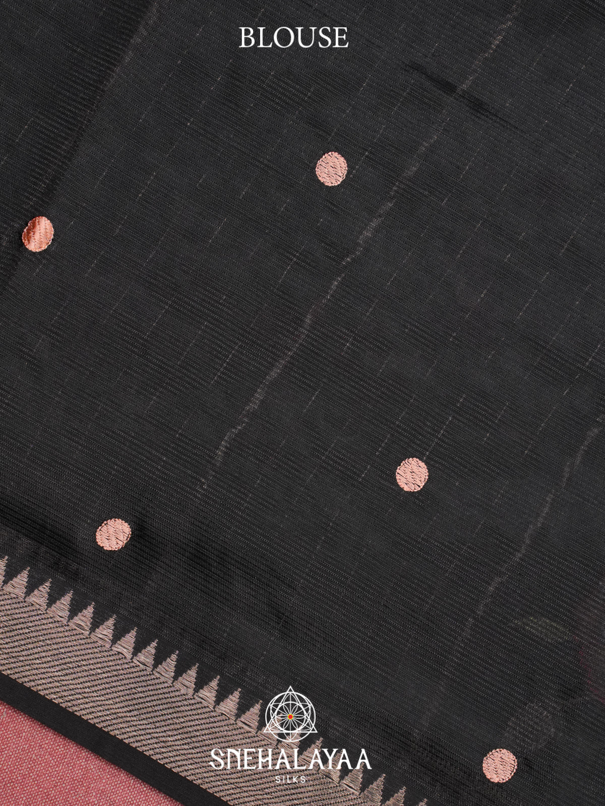 Black Mangalagiri Silk Cotton Saree