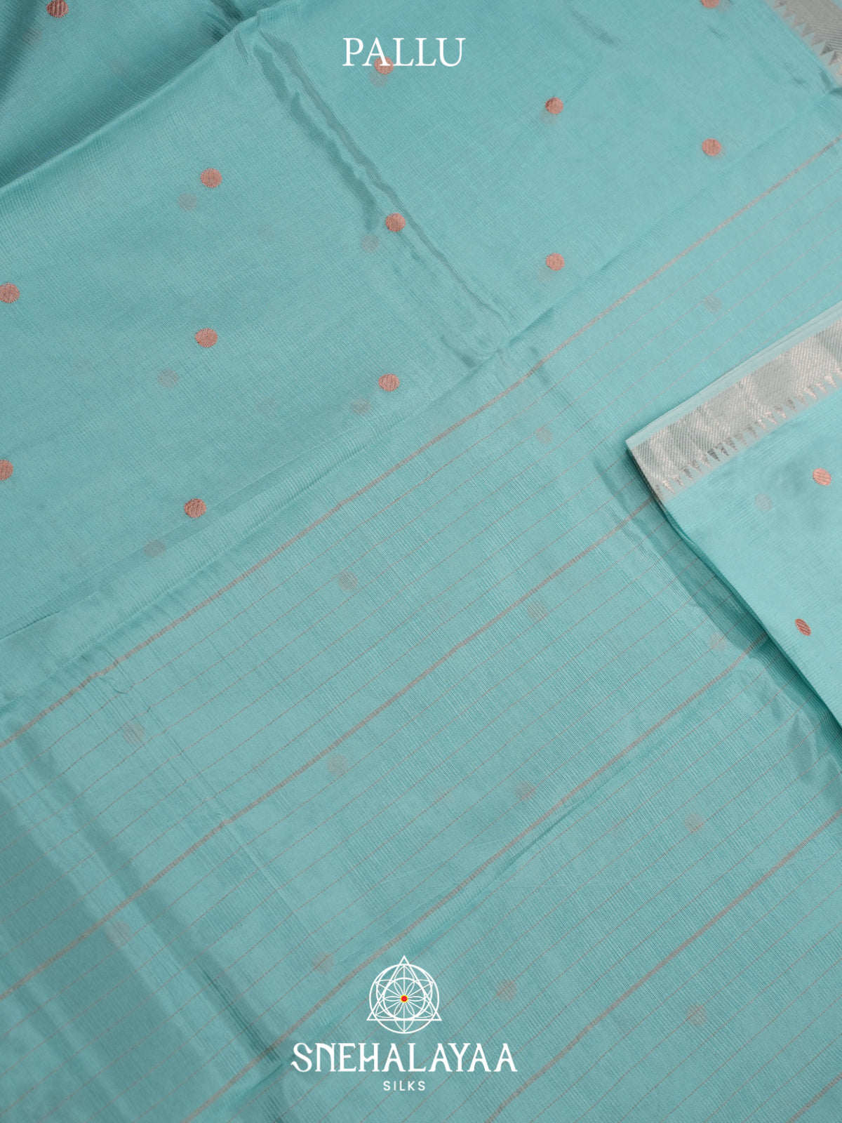 Sky Blue Mangalagiri Silk Cotton Saree