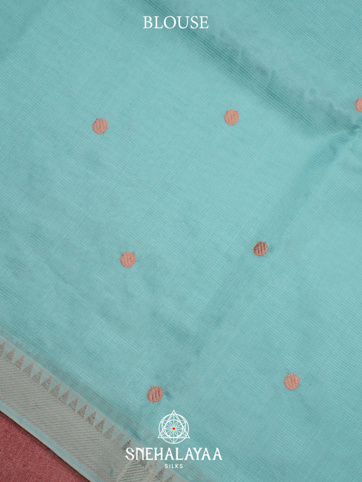 Sky Blue Mangalagiri Silk Cotton Saree
