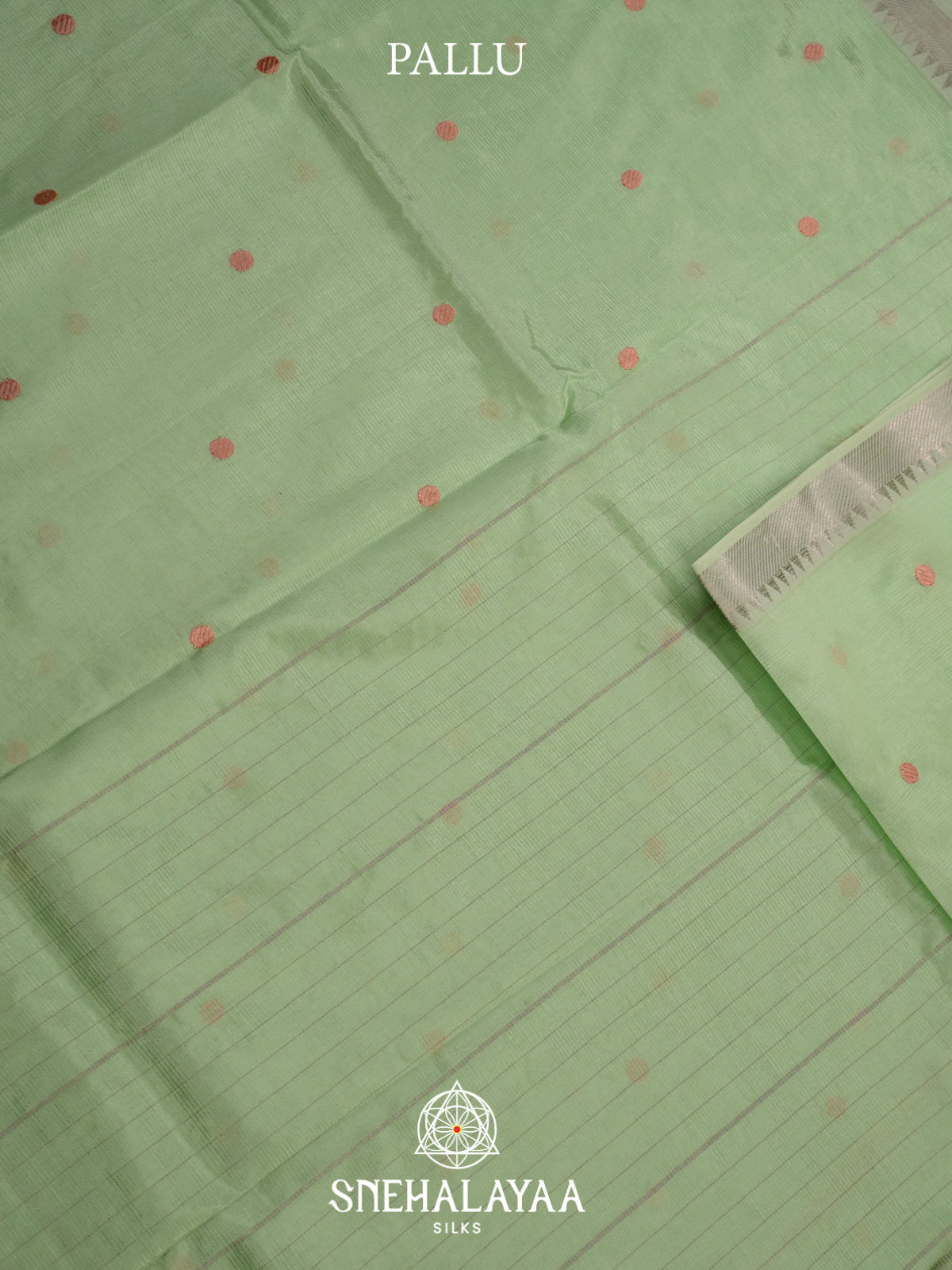 Mint Green Mangalagiri Silk Cotton Saree