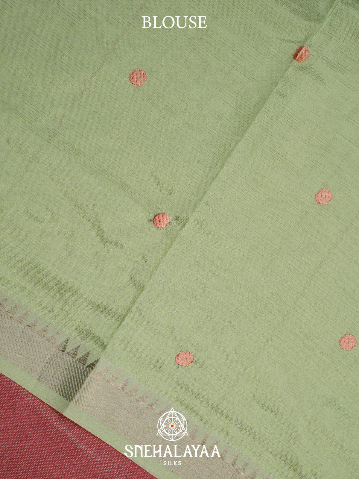 Mint Green Mangalagiri Silk Cotton Saree