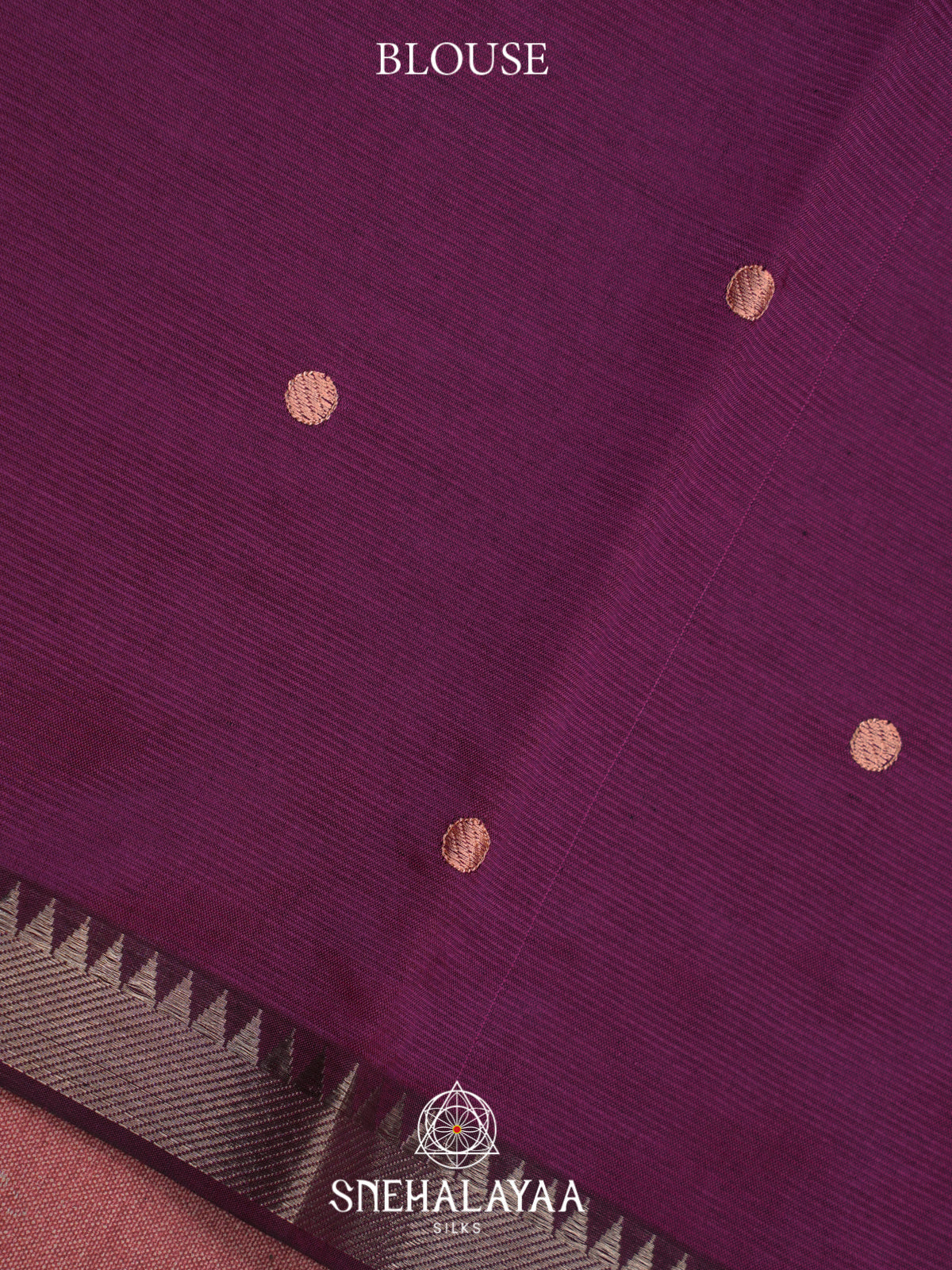 Purple Mangalagiri Silk Cotton Saree
