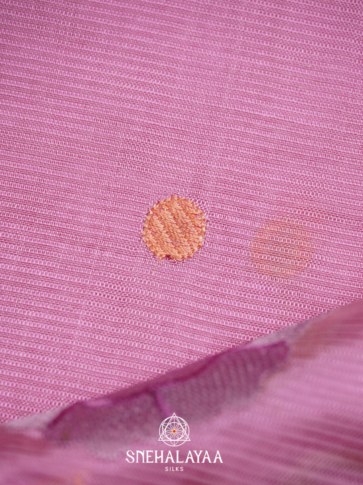 Baby Pink Mangalagiri Silk Cotton Saree