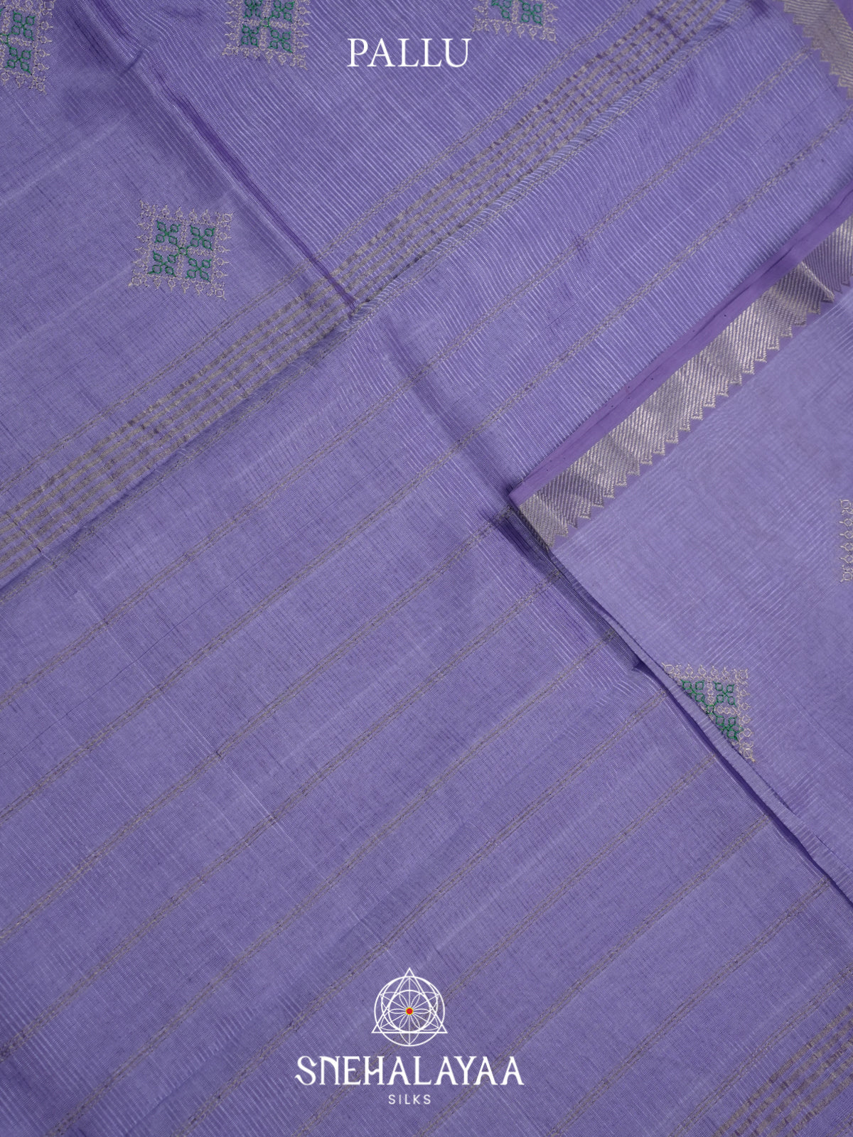 Lavender Mangalagiri Silk Cotton Saree