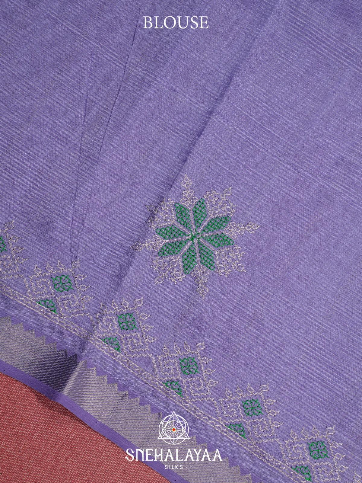 Lavender Mangalagiri Silk Cotton Saree
