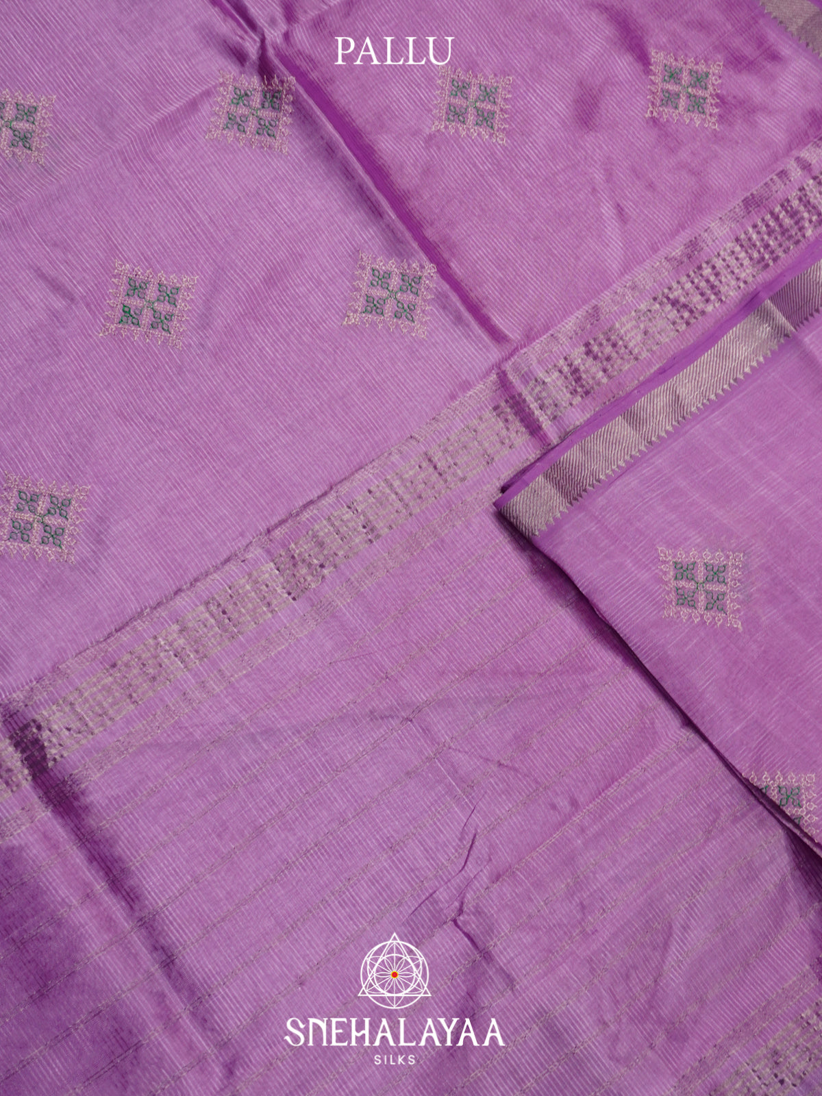 Lavender Mangalagiri Silk Cotton Saree