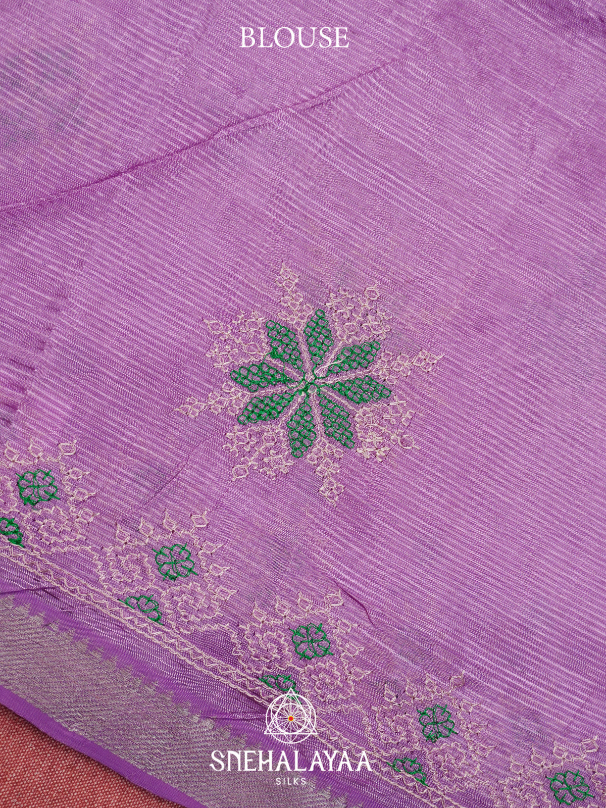 Lavender Mangalagiri Silk Cotton Saree