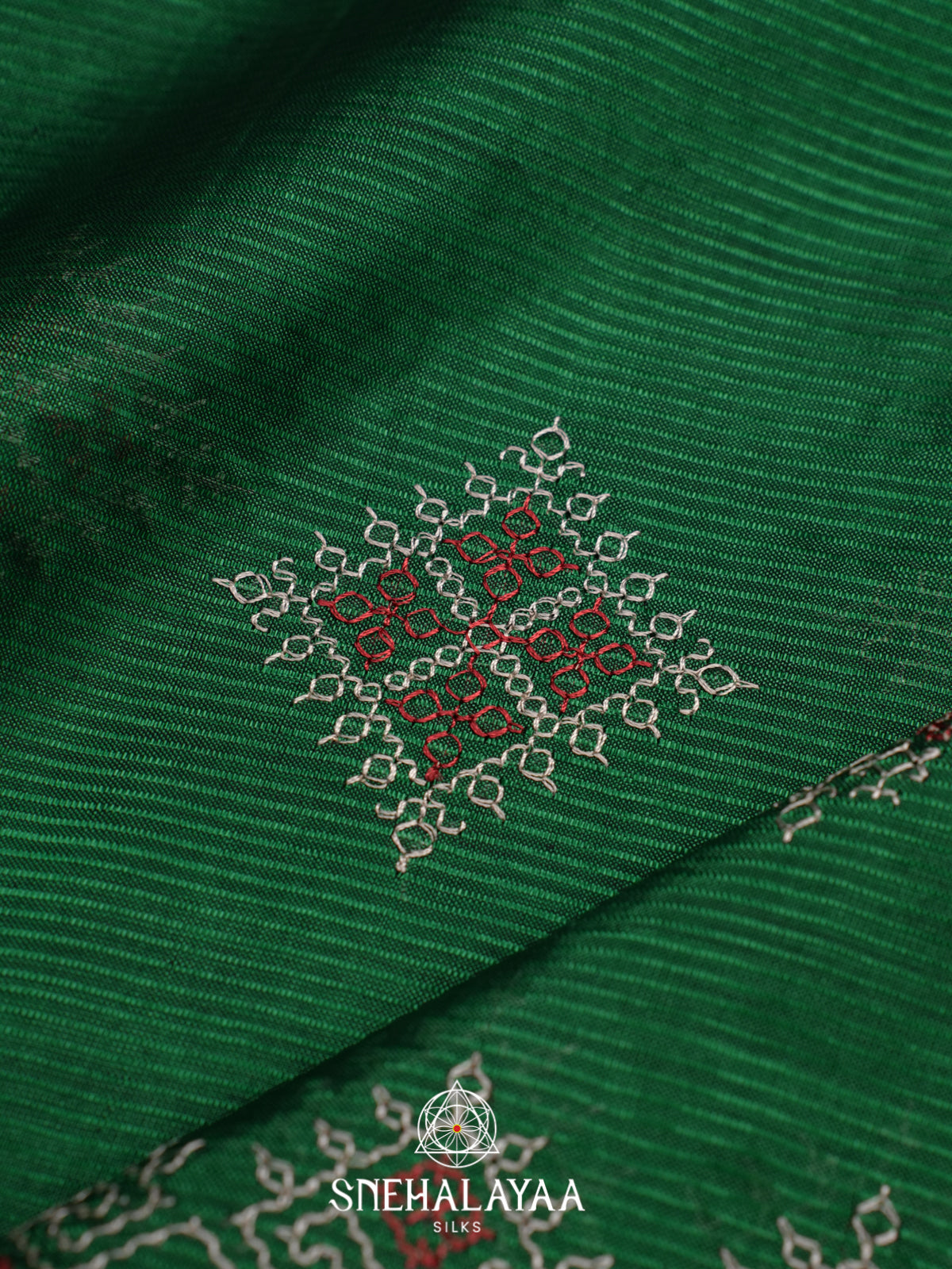 Green Mangalagiri Silk Cotton Saree