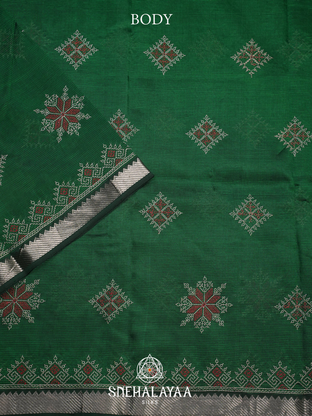 Green Mangalagiri Silk Cotton Saree