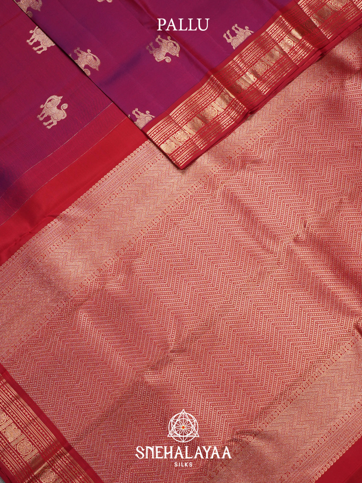 Magenta Pink Kanjivaram Silk Saree