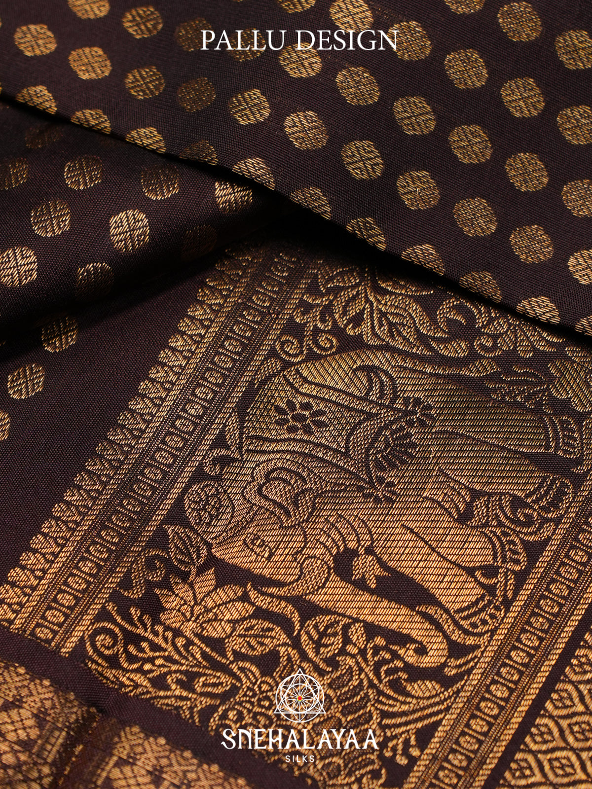 Coffee Brown Kanjivaram Silk Saree