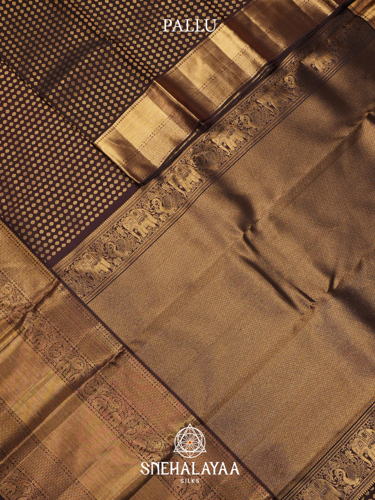 Coffee Brown Kanjivaram Silk Saree