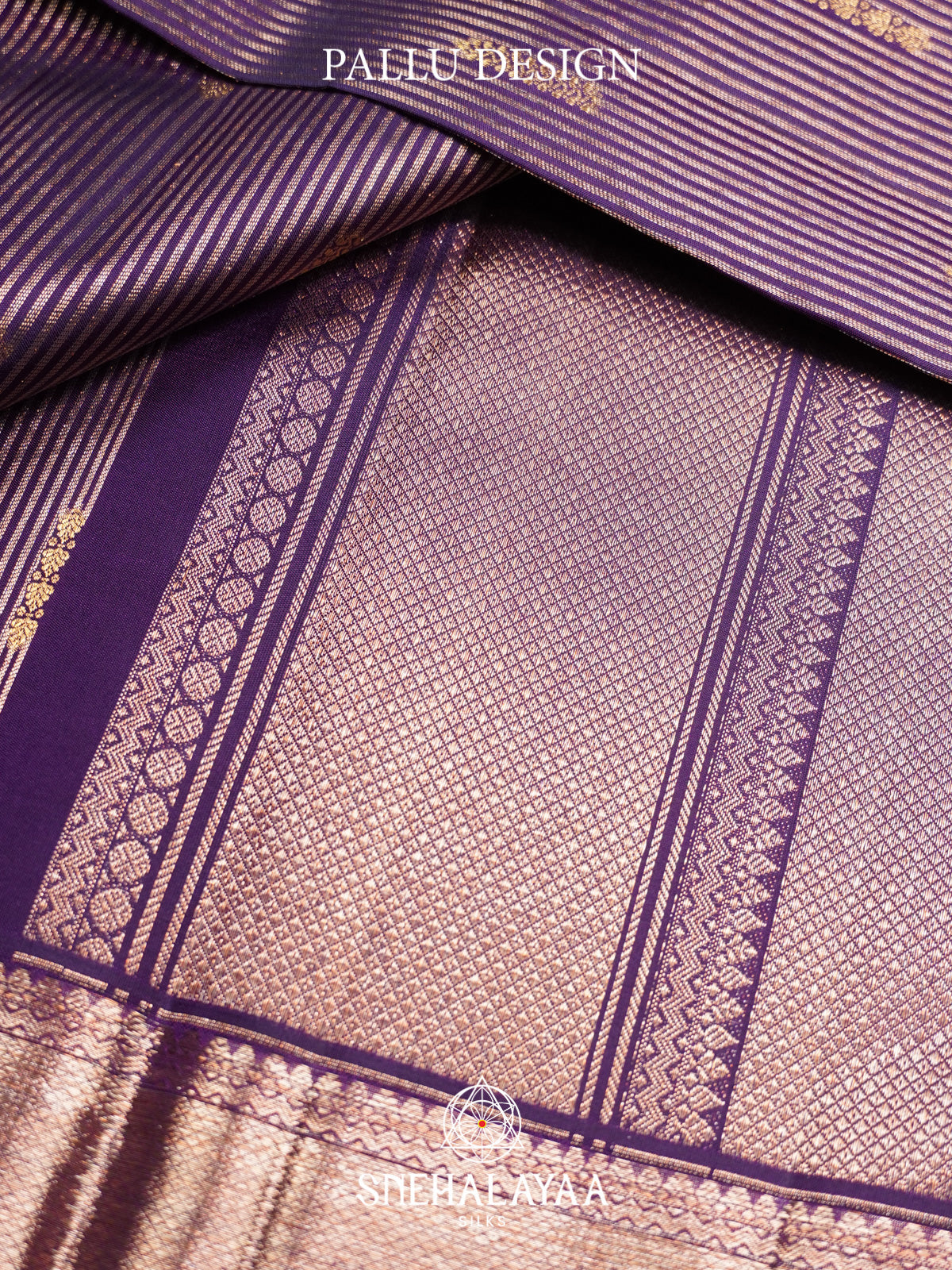 Purple Kanjivaram Silk Saree