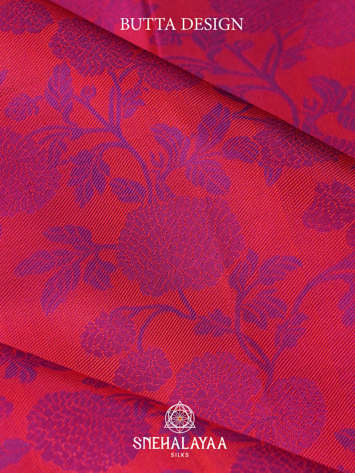 Coral Pink Kanjivaram Silk Saree
