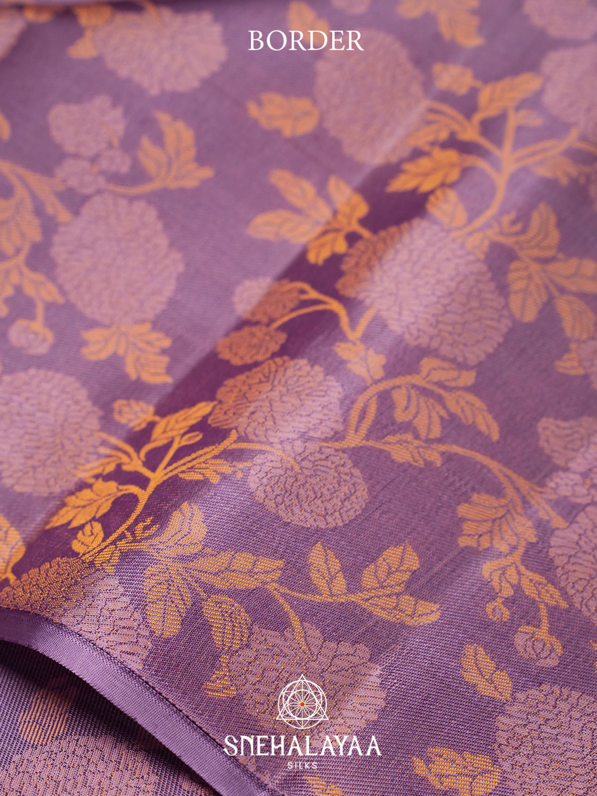 Lilac Kanjivaram Silk Saree