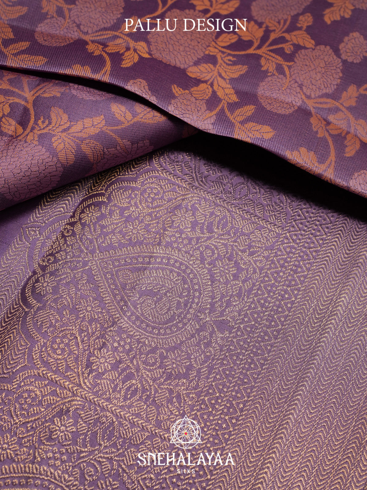 Lilac Kanjivaram Silk Saree