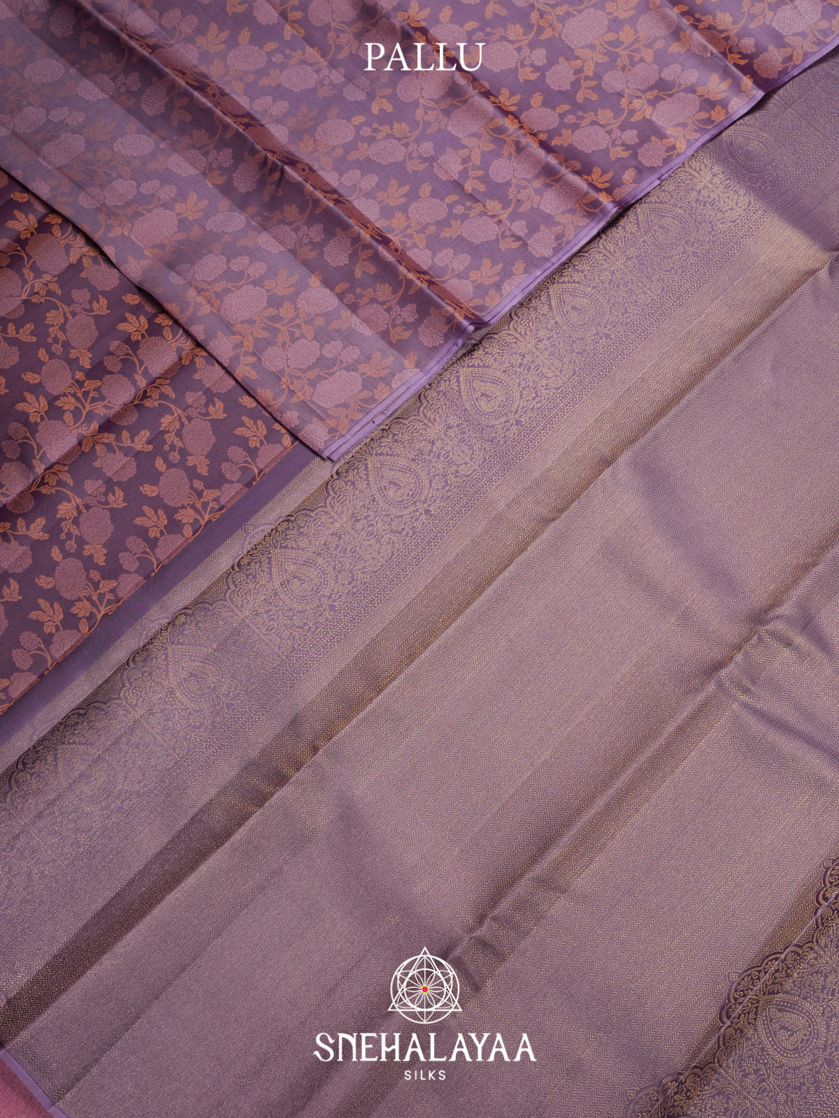 Lilac Kanjivaram Silk Saree