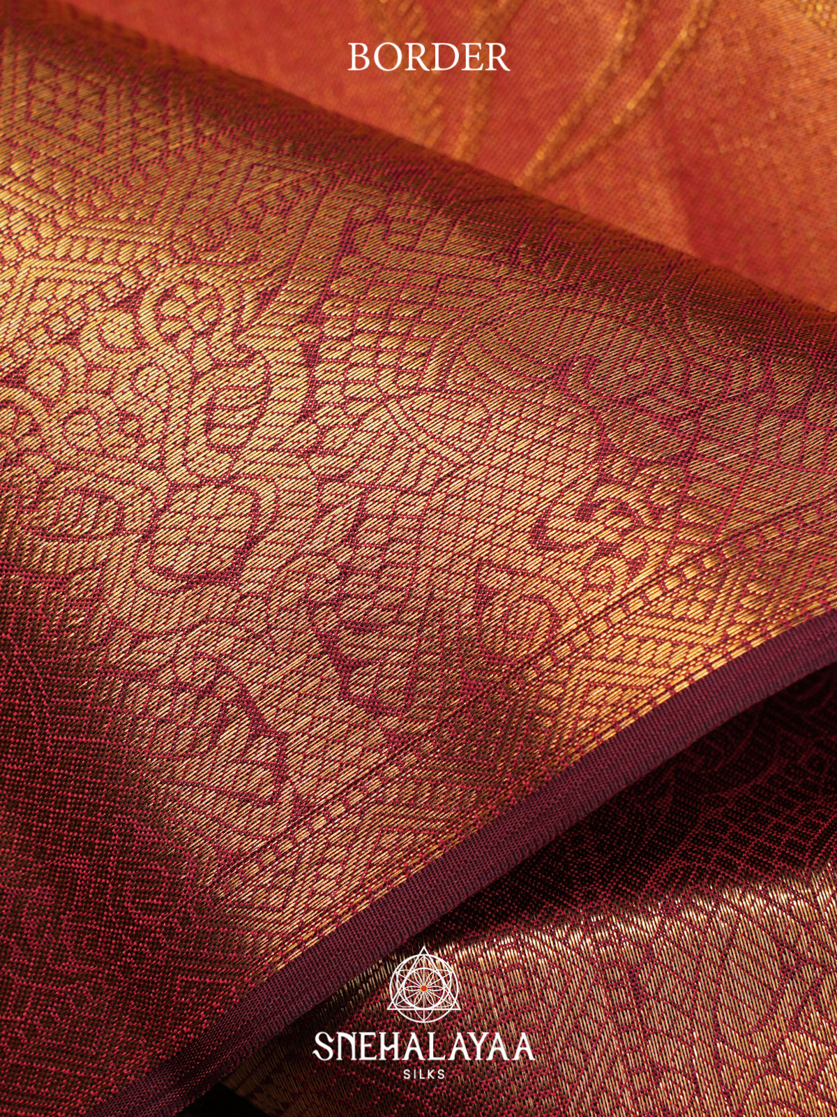 Golden Kanjivaram Silk Saree