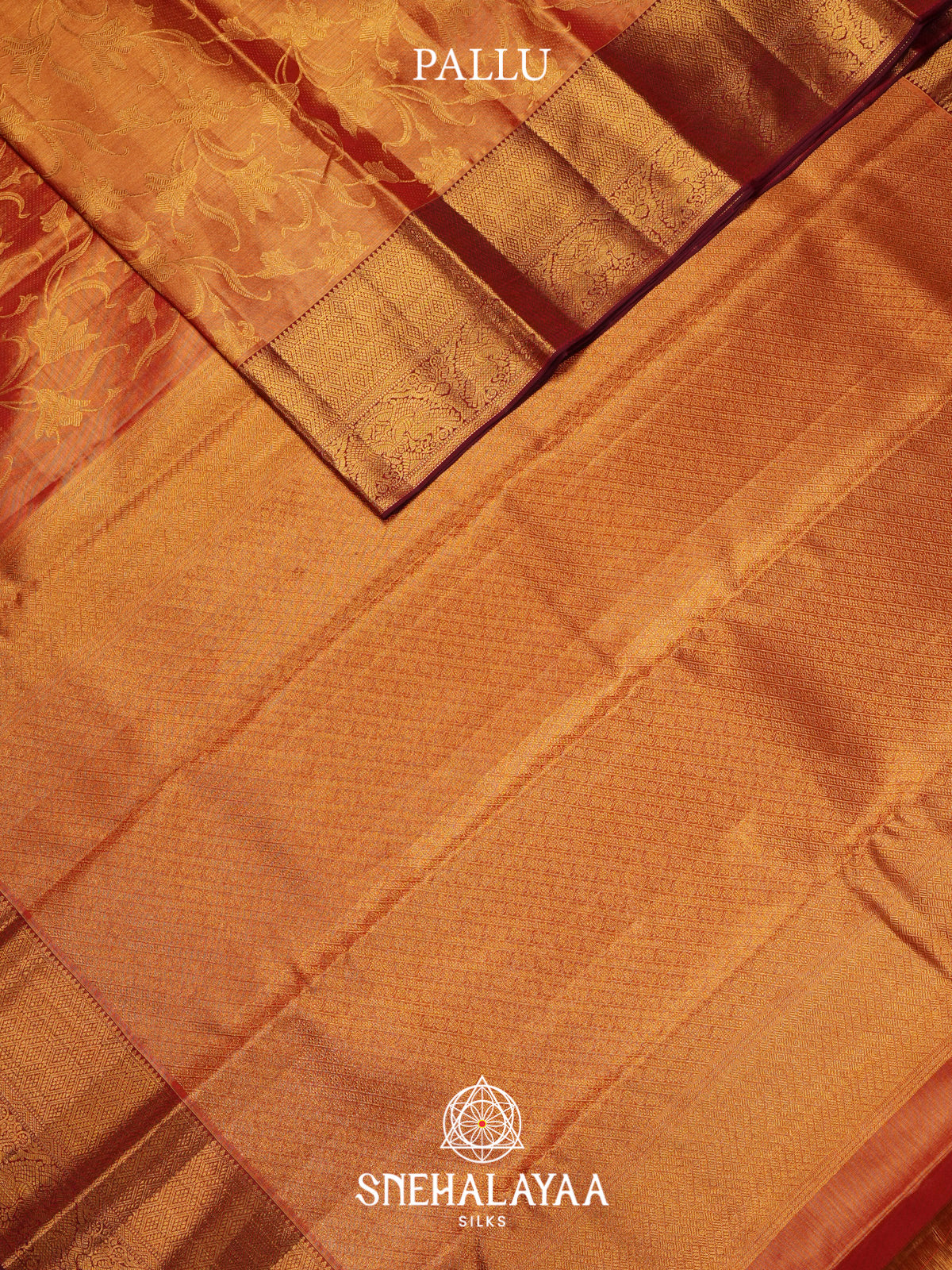 Golden Kanjivaram Silk Saree