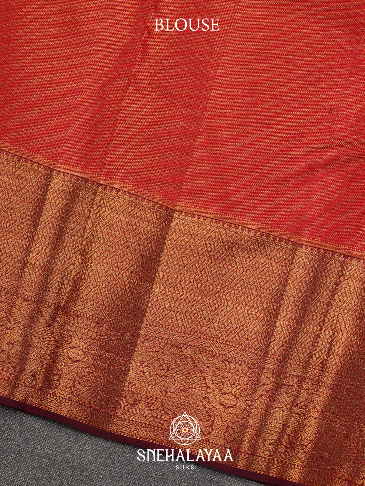 Golden Kanjivaram Silk Saree