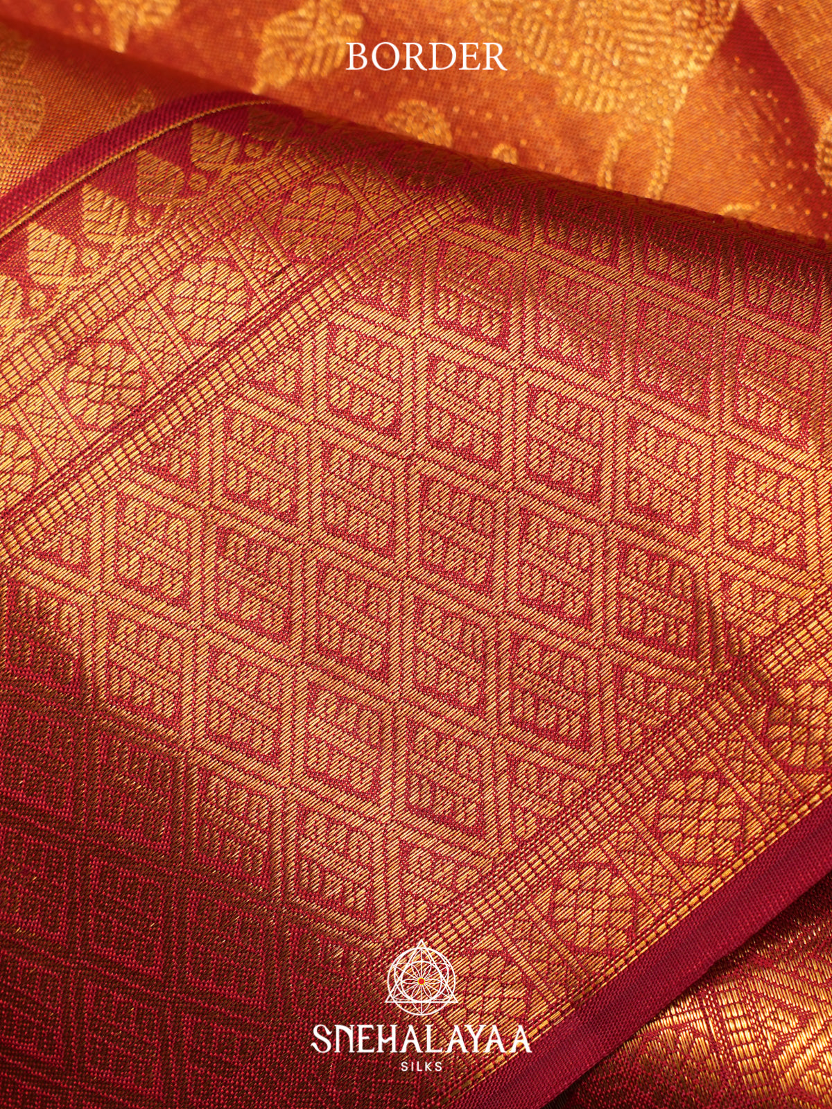 Golden Kanjivaram Silk Saree