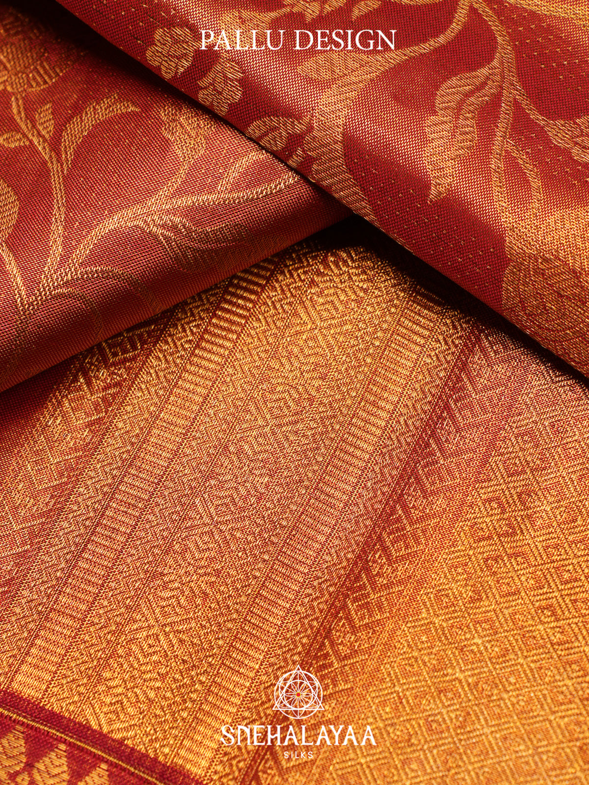 Golden Kanjivaram Silk Saree