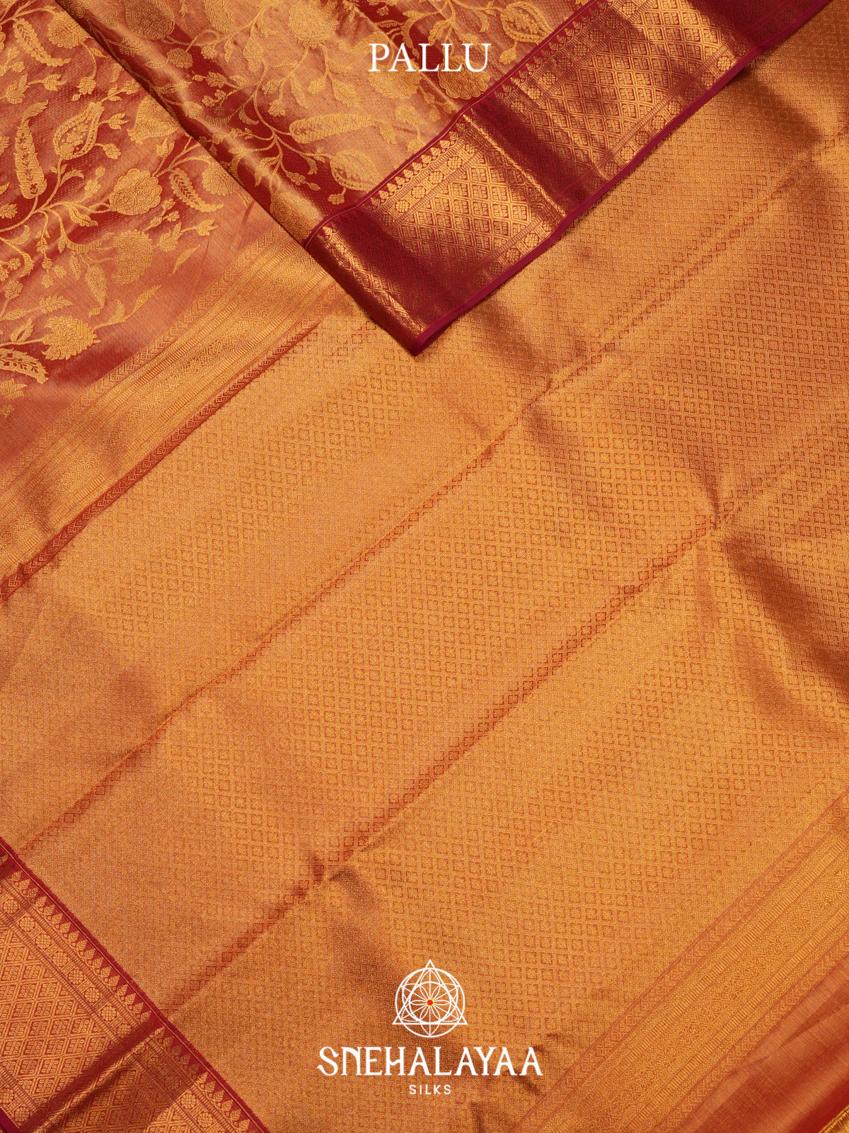 Golden Kanjivaram Silk Saree