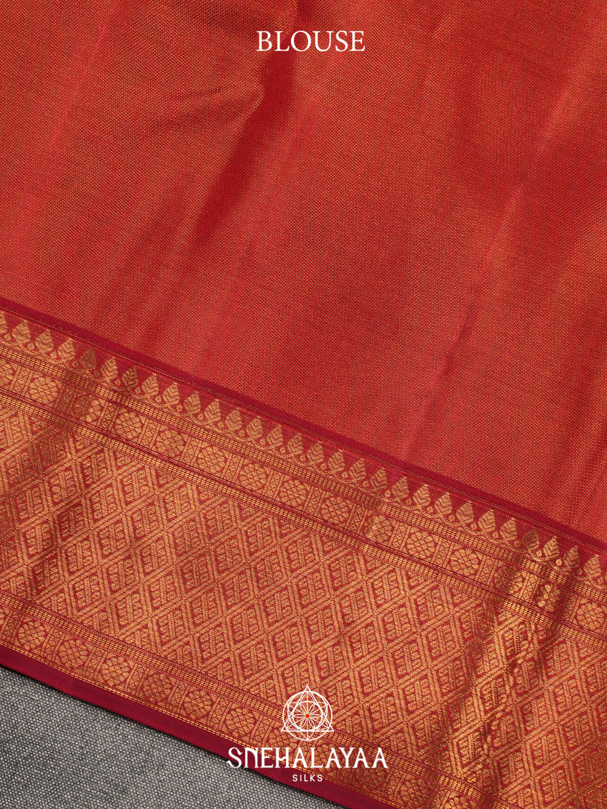 Golden Kanjivaram Silk Saree