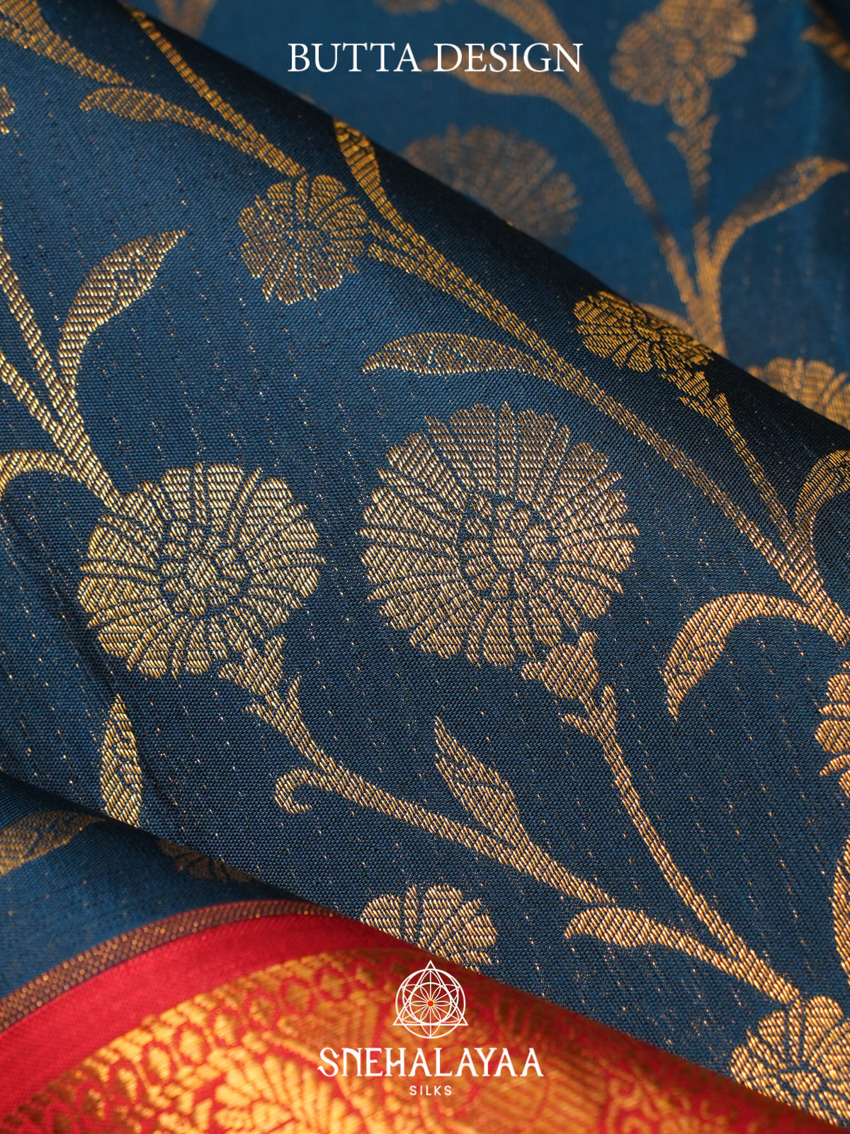Peacock Blue Kanjivaram Silk Saree