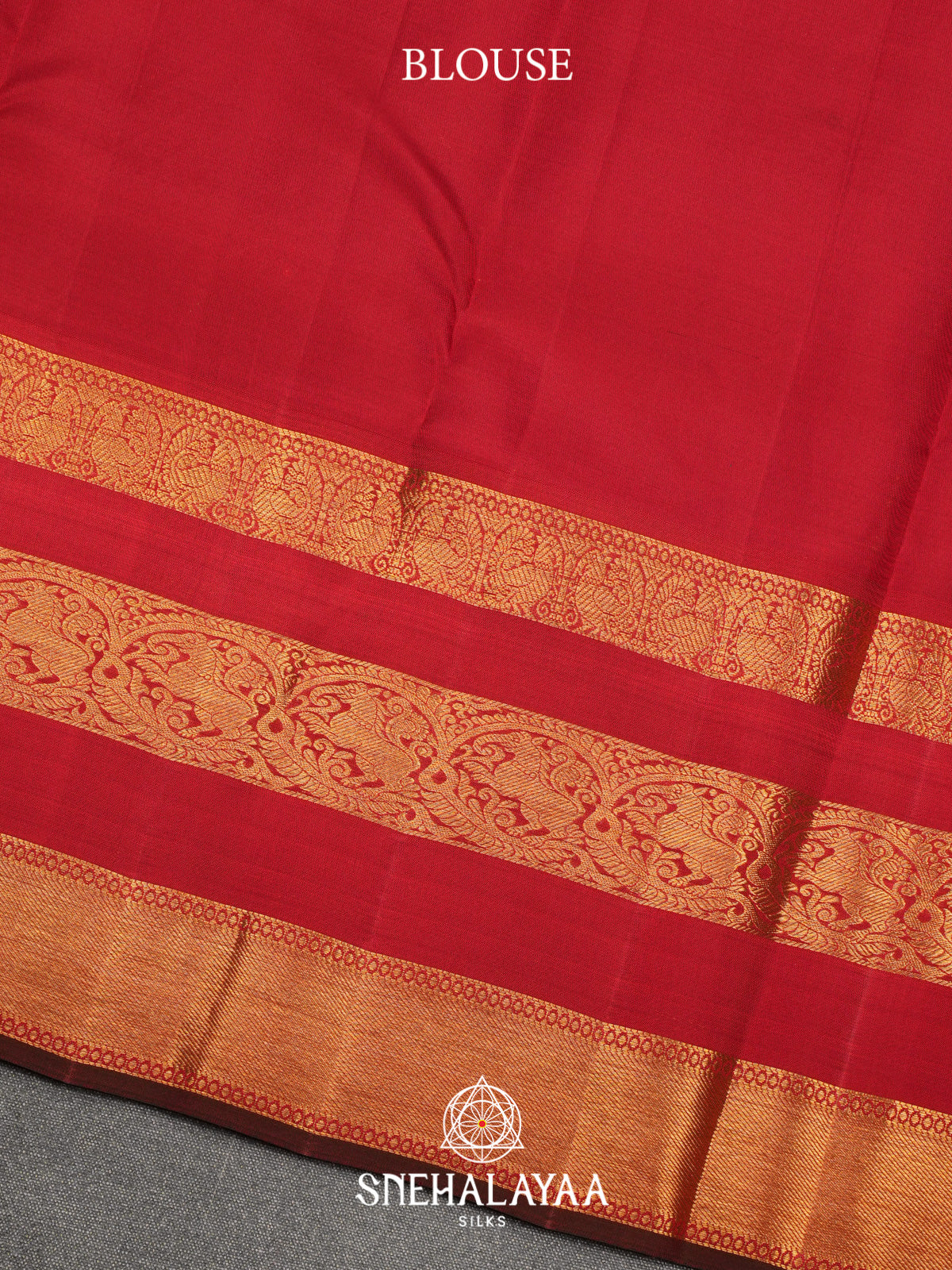 Peacock Blue Kanjivaram Silk Saree